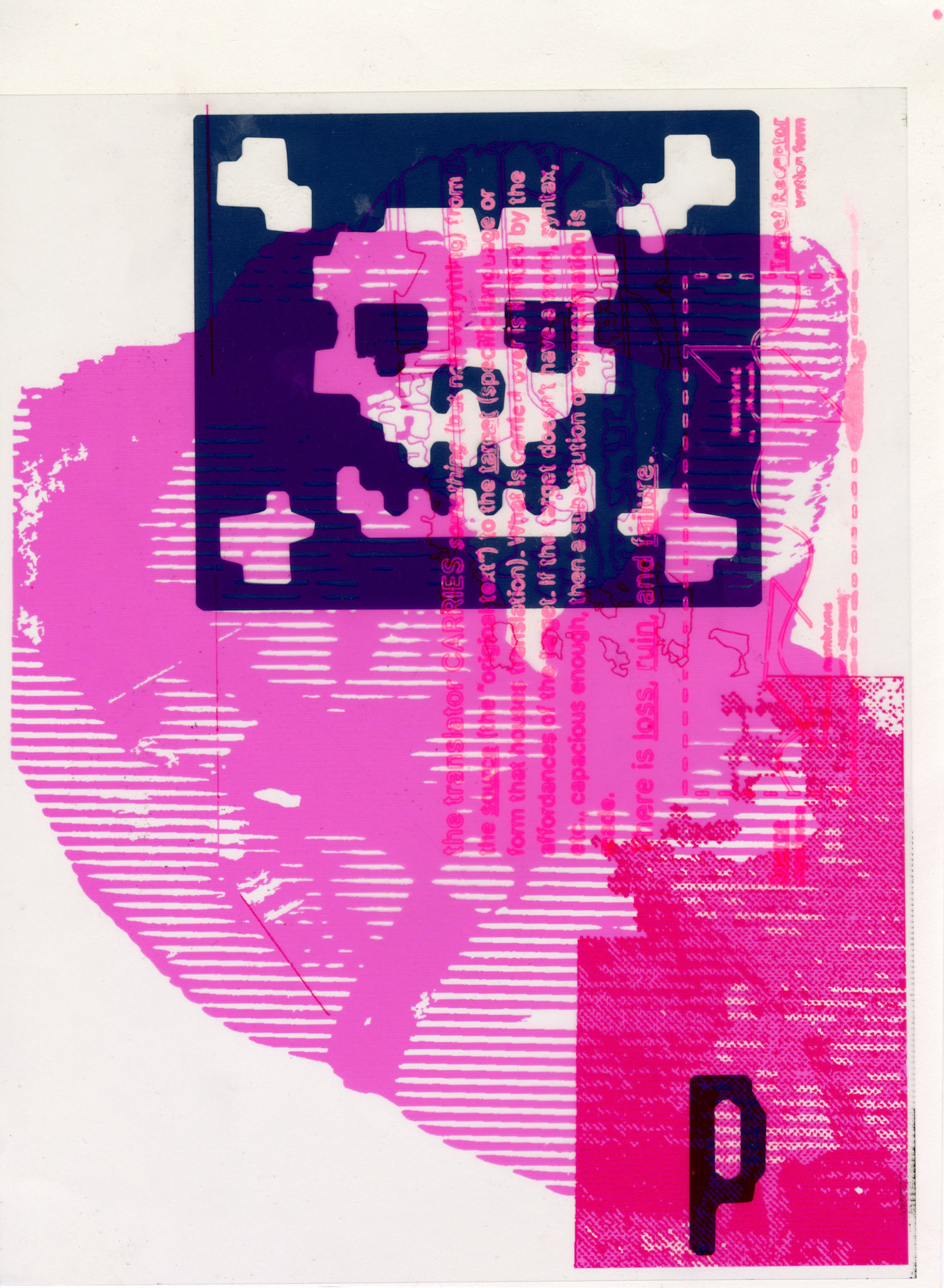<p> / Gel Pen, Cut Paper, Photocopy on Paper + Transparency / 9 in x 12 in