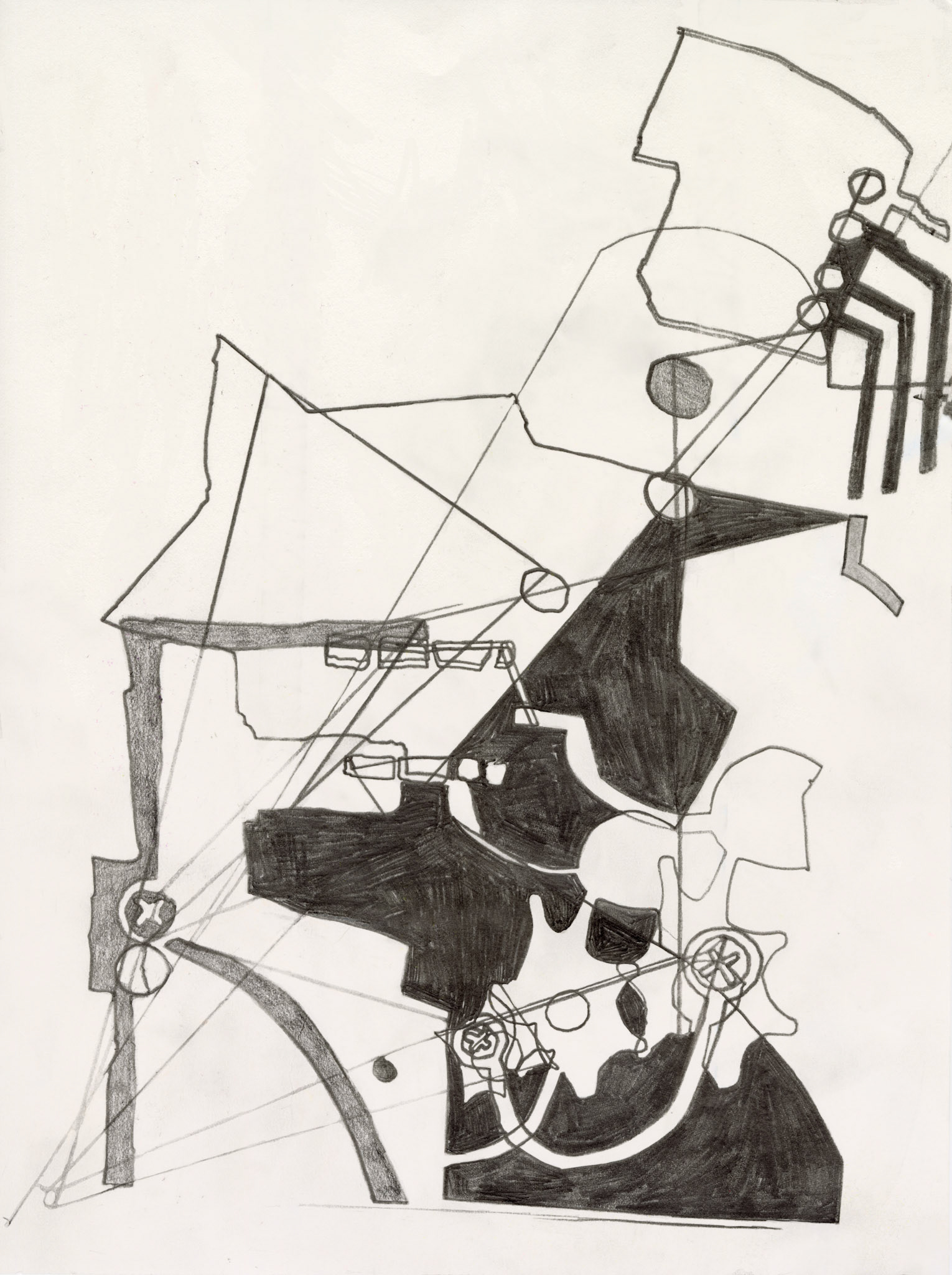Mind-Ware II / Pencil on Paper / 9 in x 12 in