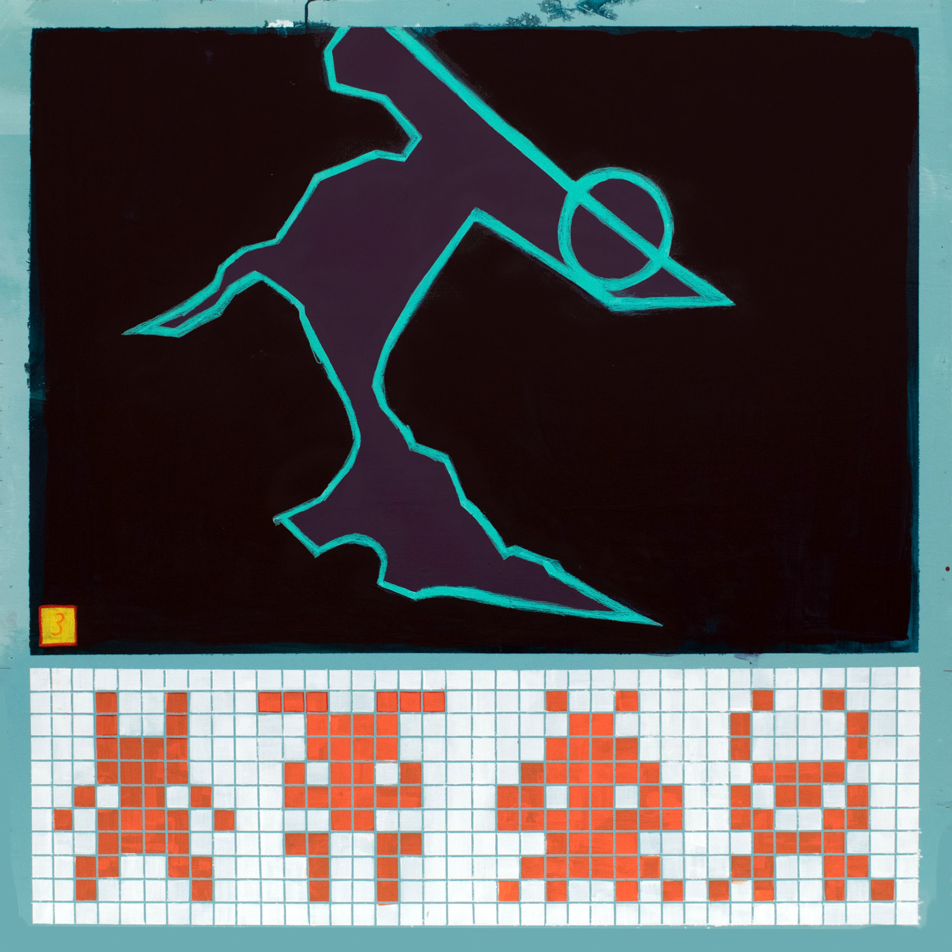 [index] / Acrylic and pencil on wood board / 4 feet x 4 feet / 2024