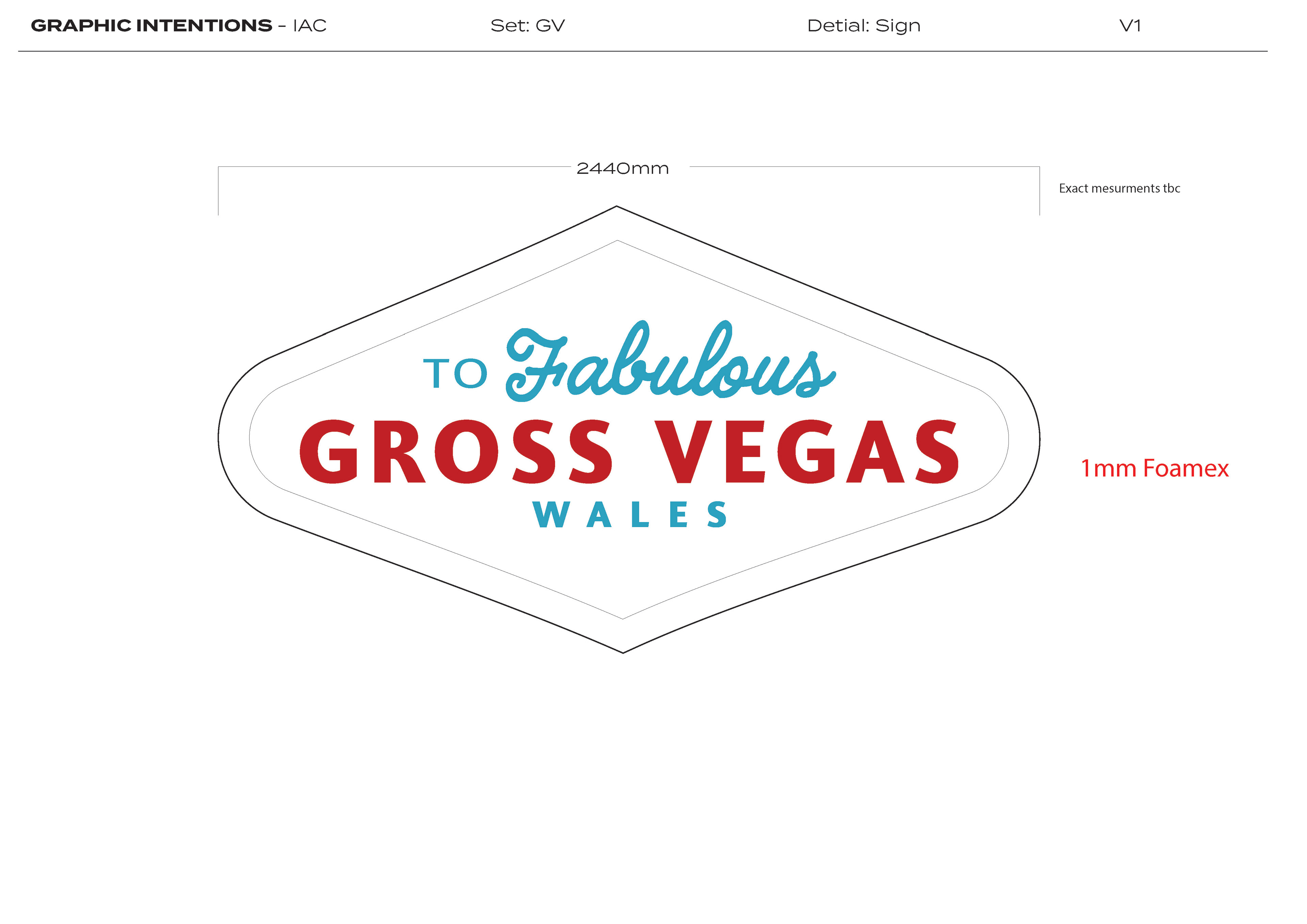 I'm A Celebrity 2022 - Gross Vegas Sign