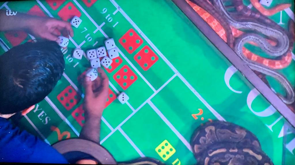 I'm A Celebrity 2022 - Craps Table