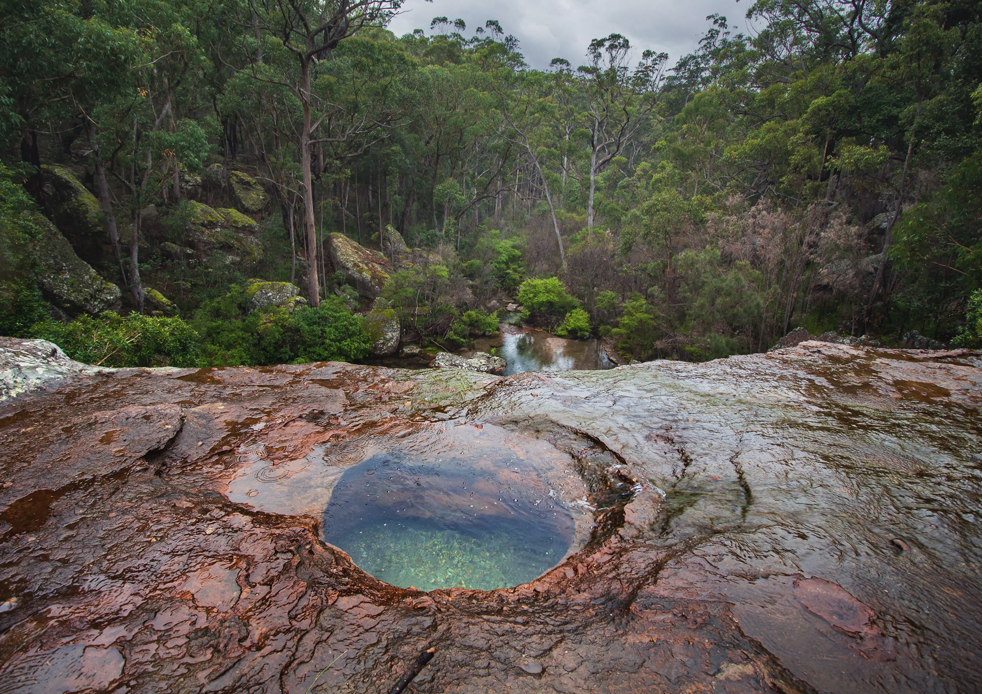 Top of  the Waterfall Hell Hole Nowra 
