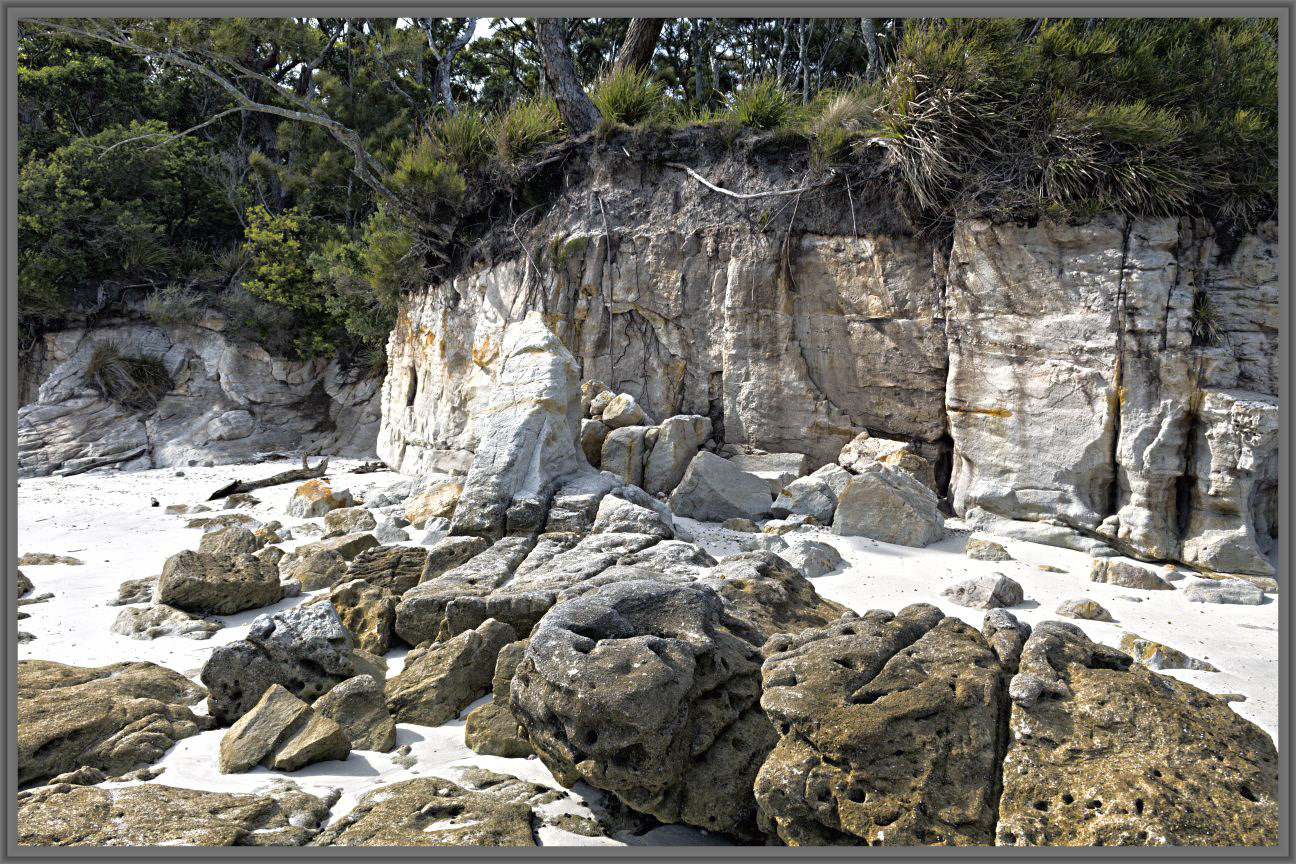 Sandstone Murrays Beach Coastline