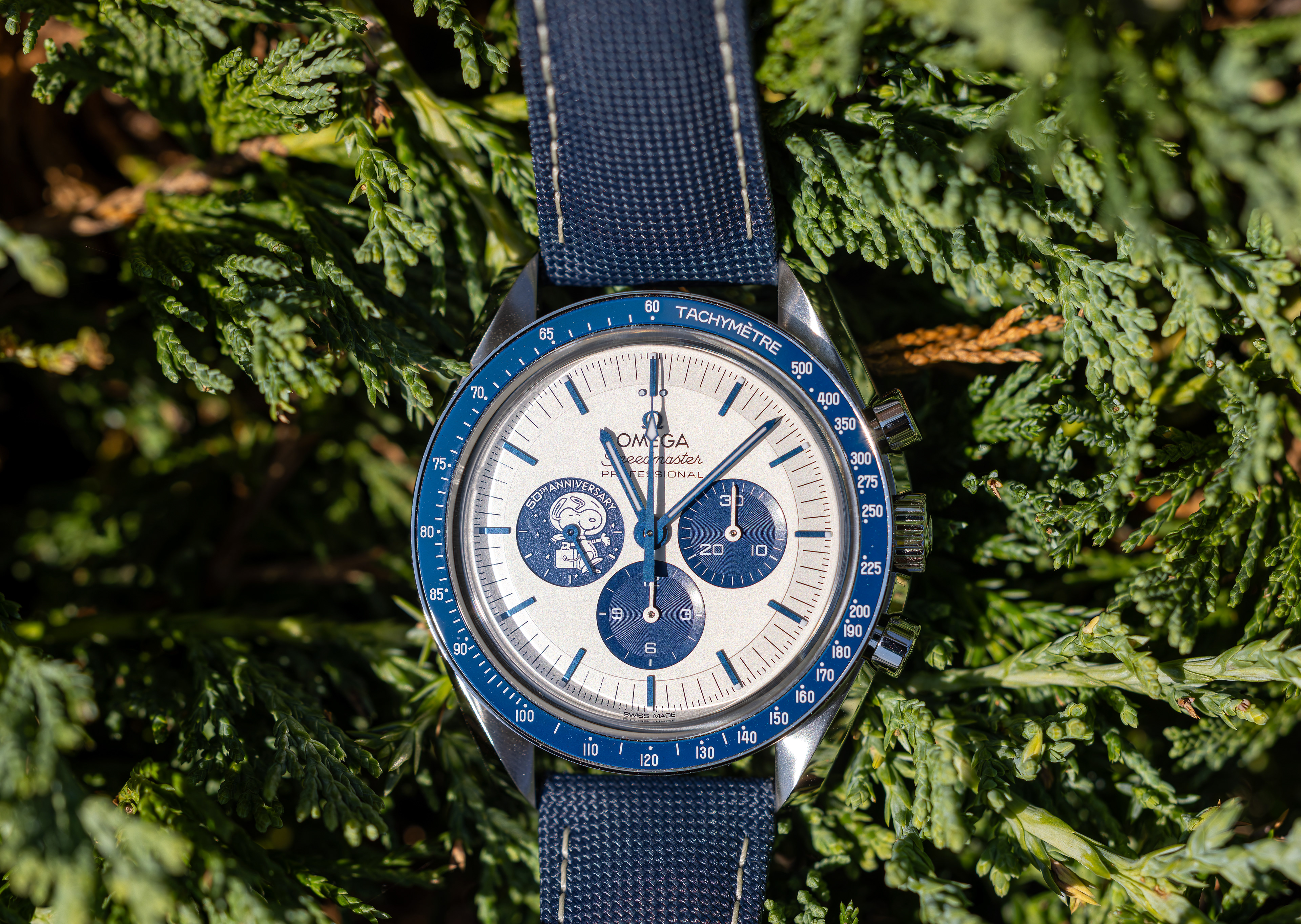 Omega Speedmaster Silver Snoopy Award 50th Anniversary