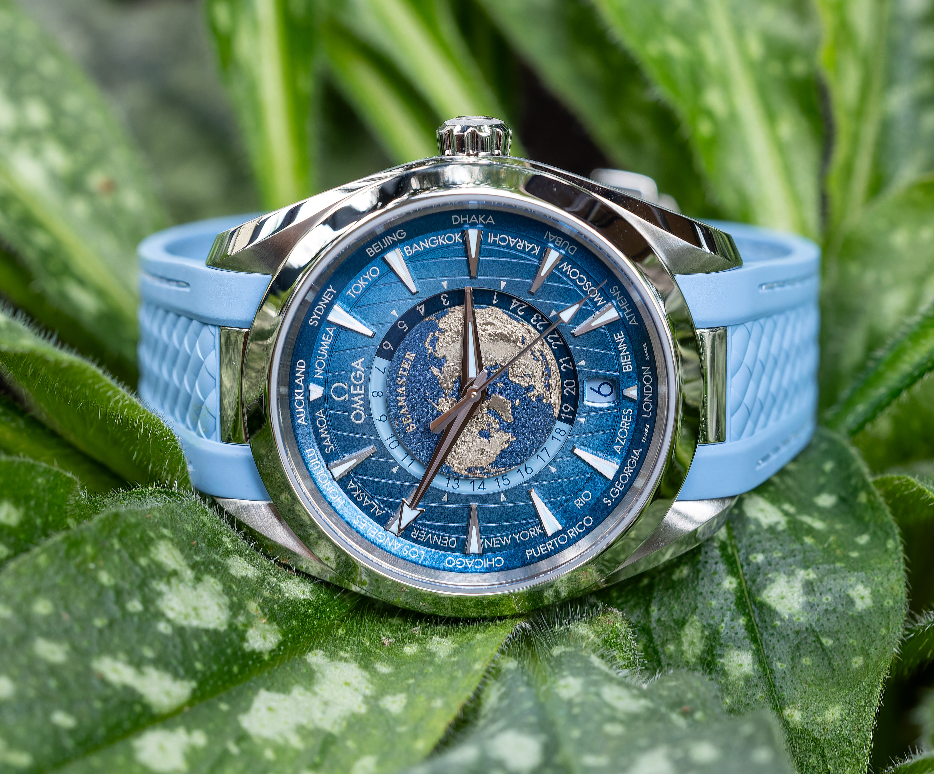 Omega Seamaster Aqua Terra GMT Worldtimer Seamaster 75th Anniversary