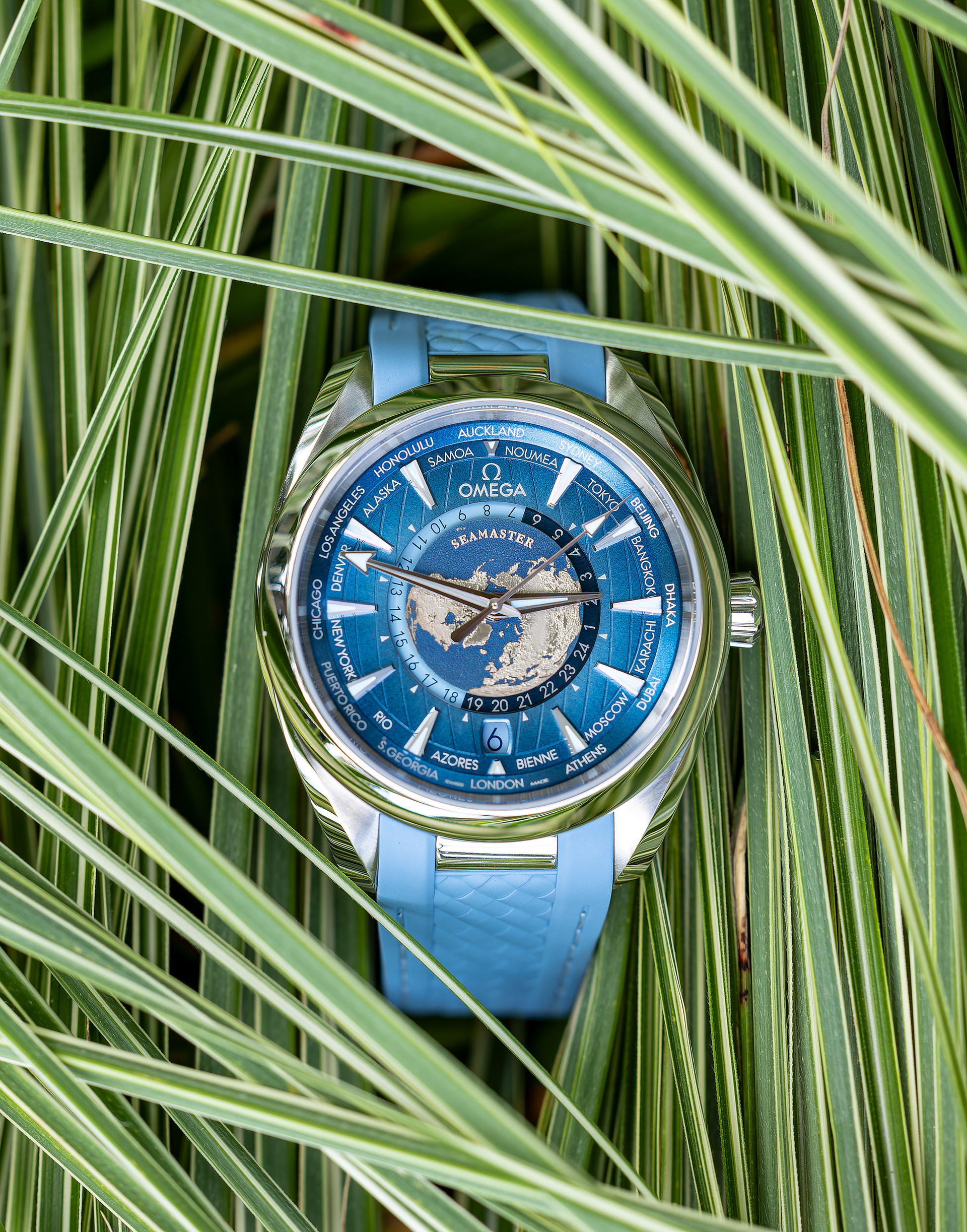 Omega Seamaster Aqua Terra GMT Worldtimer Seamaster 75th Anniversary