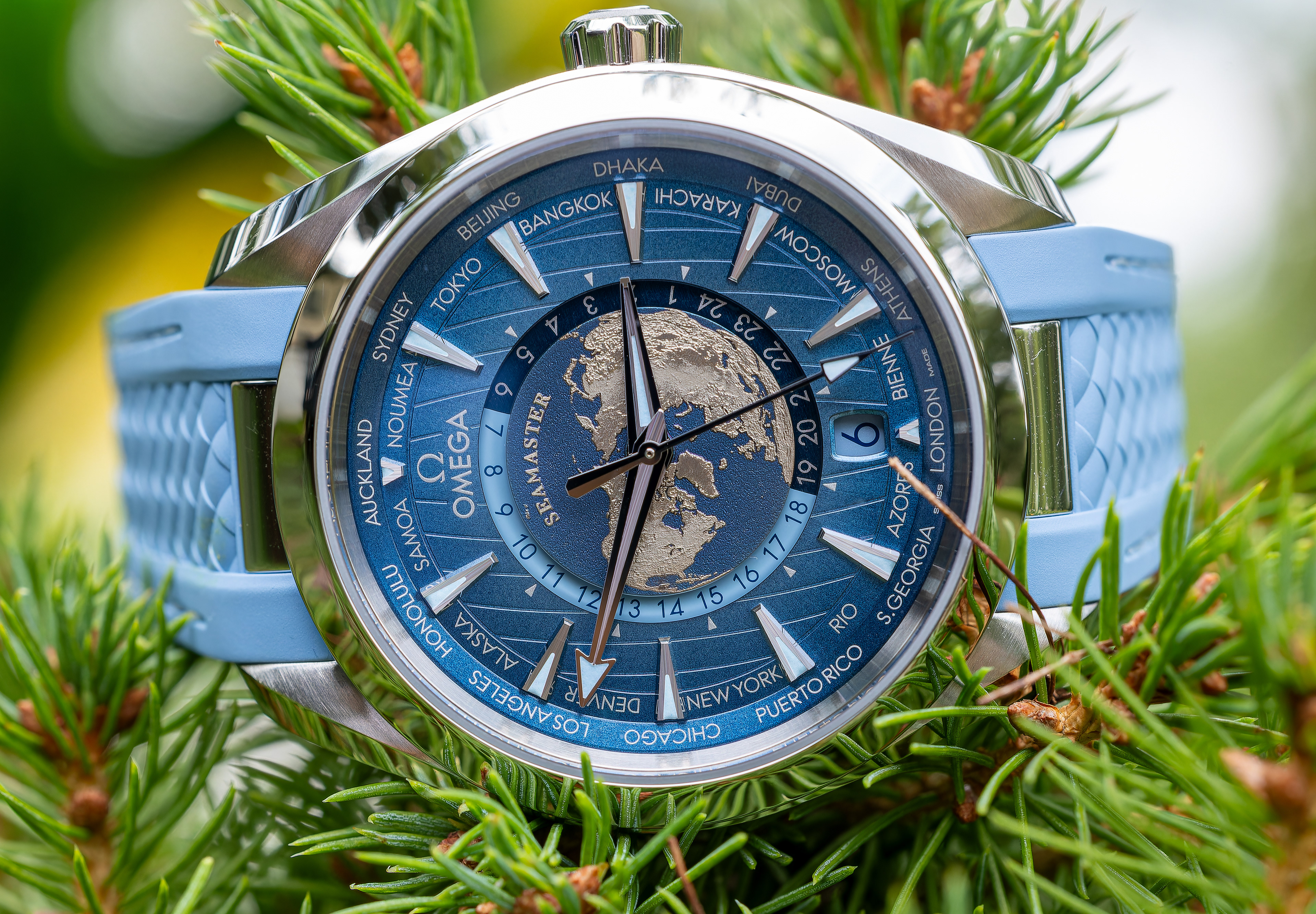 Omega Seamaster Aqua Terra GMT Worldtimer Seamaster 75th Anniversary