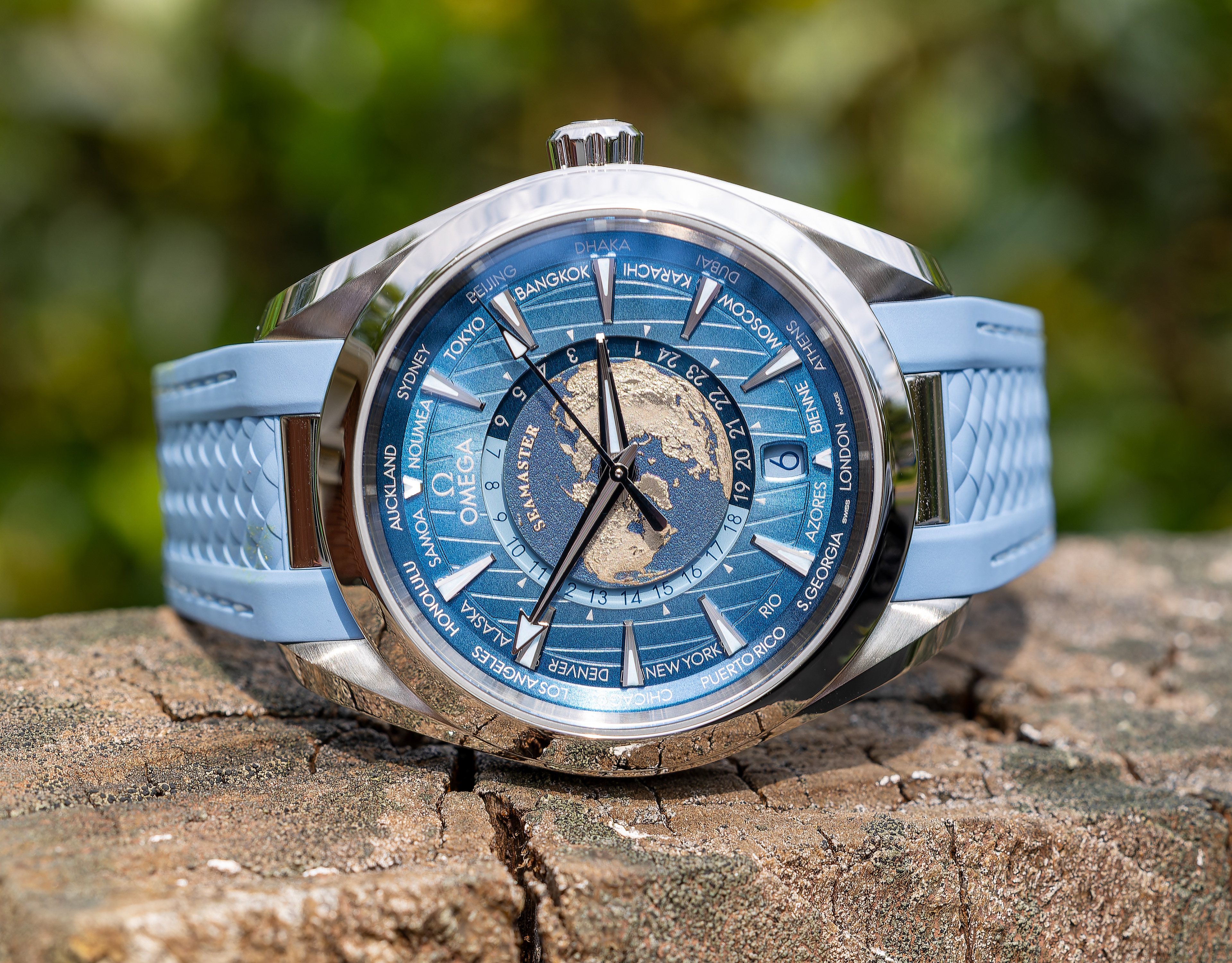 Omega Seamaster Aqua Terra GMT Worldtimer Seamaster 75th Anniversary