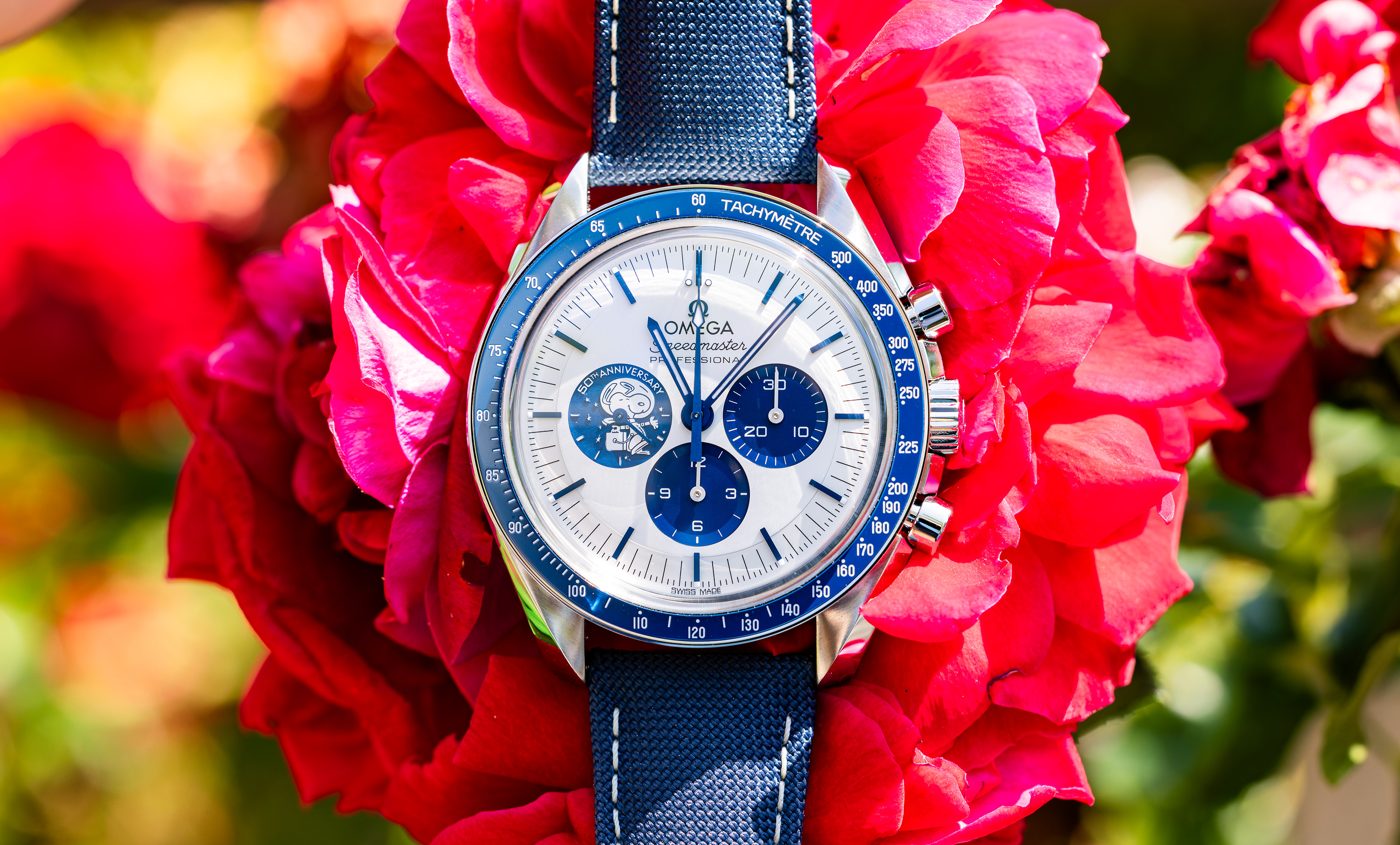 Omega Speedmaster Silver Snoopy Award 50th Anniversary