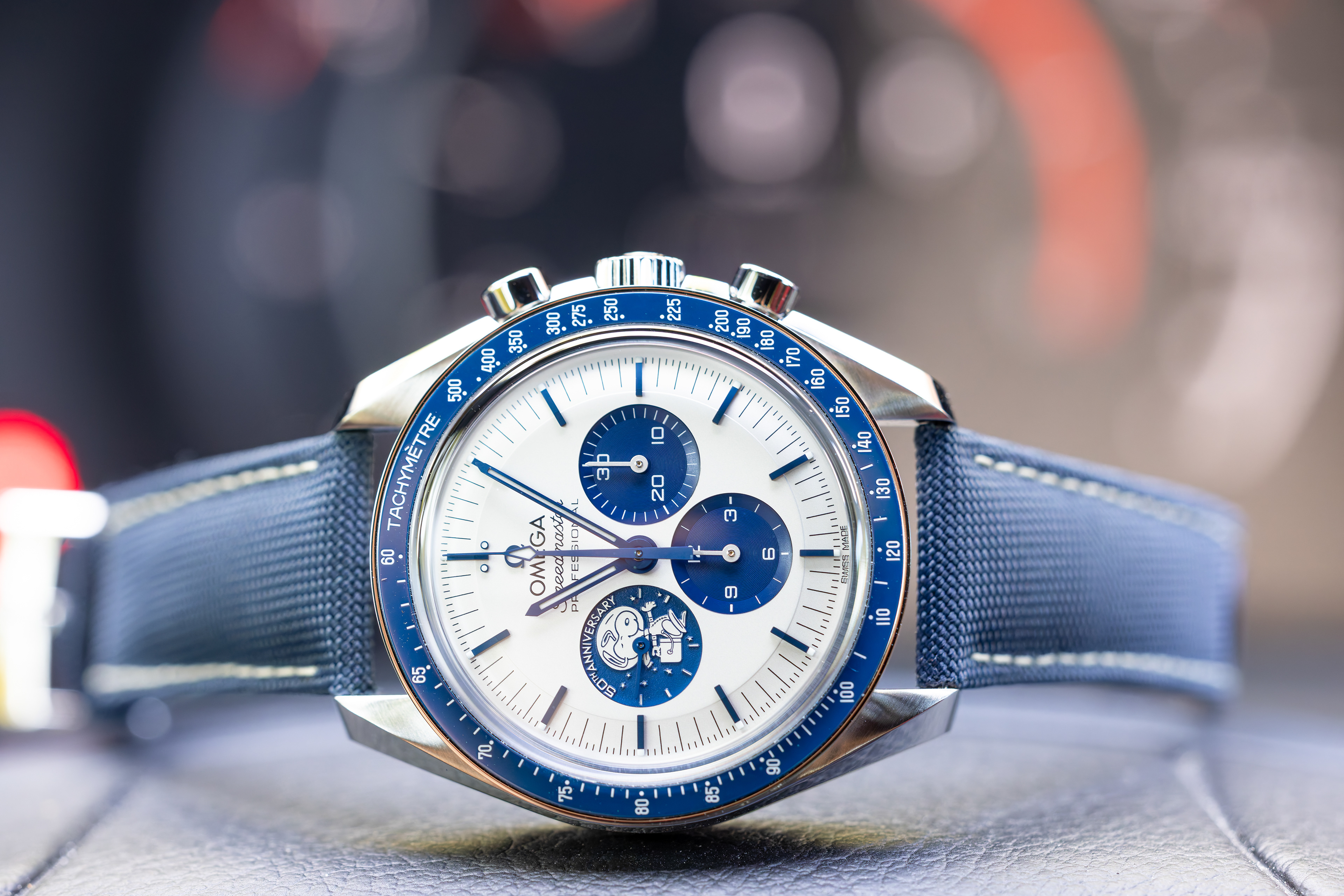 Omega Speedmaster Silver Snoopy Award 50th Anniversary