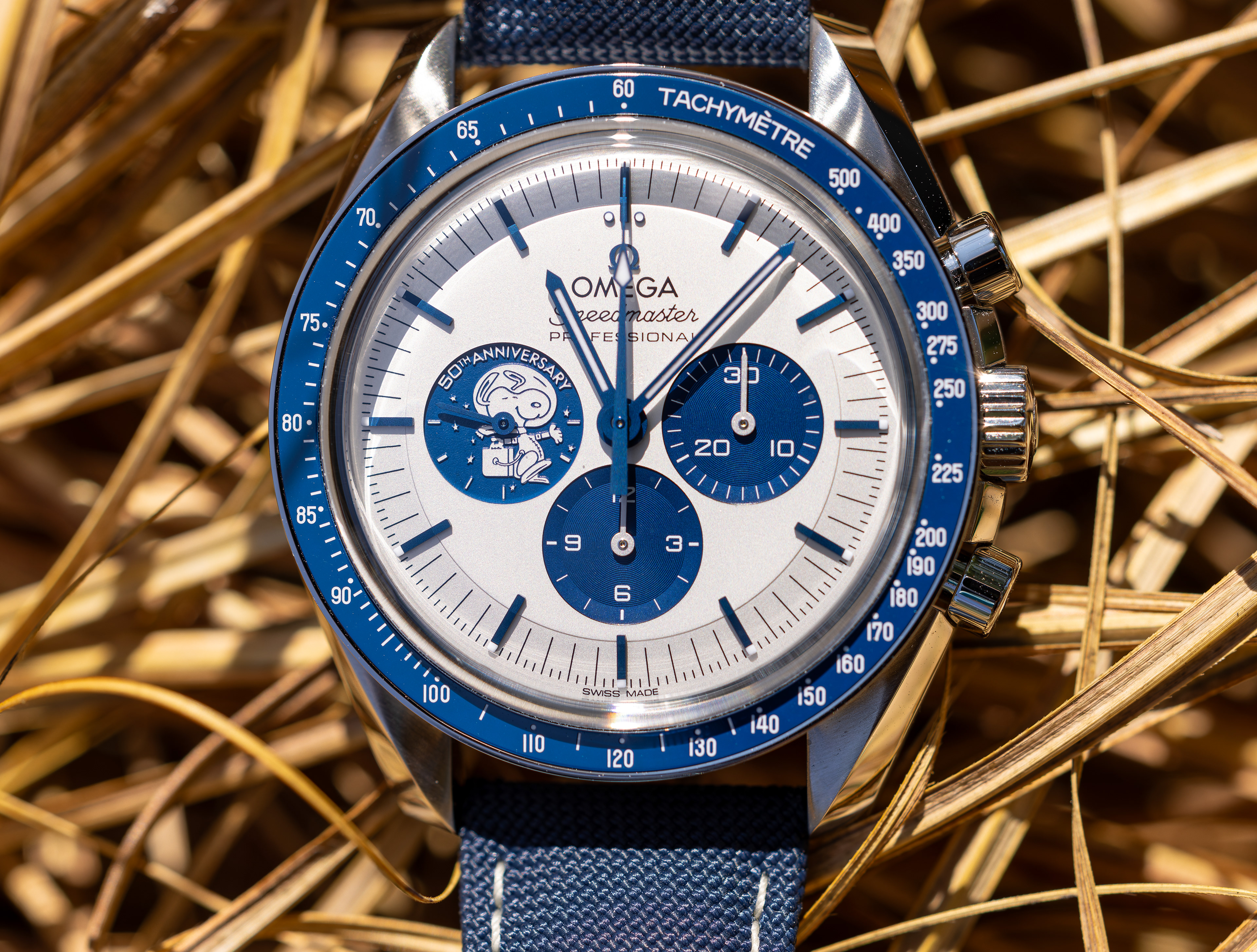 Omega Speedmaster Silver Snoopy Award 50th Anniversary