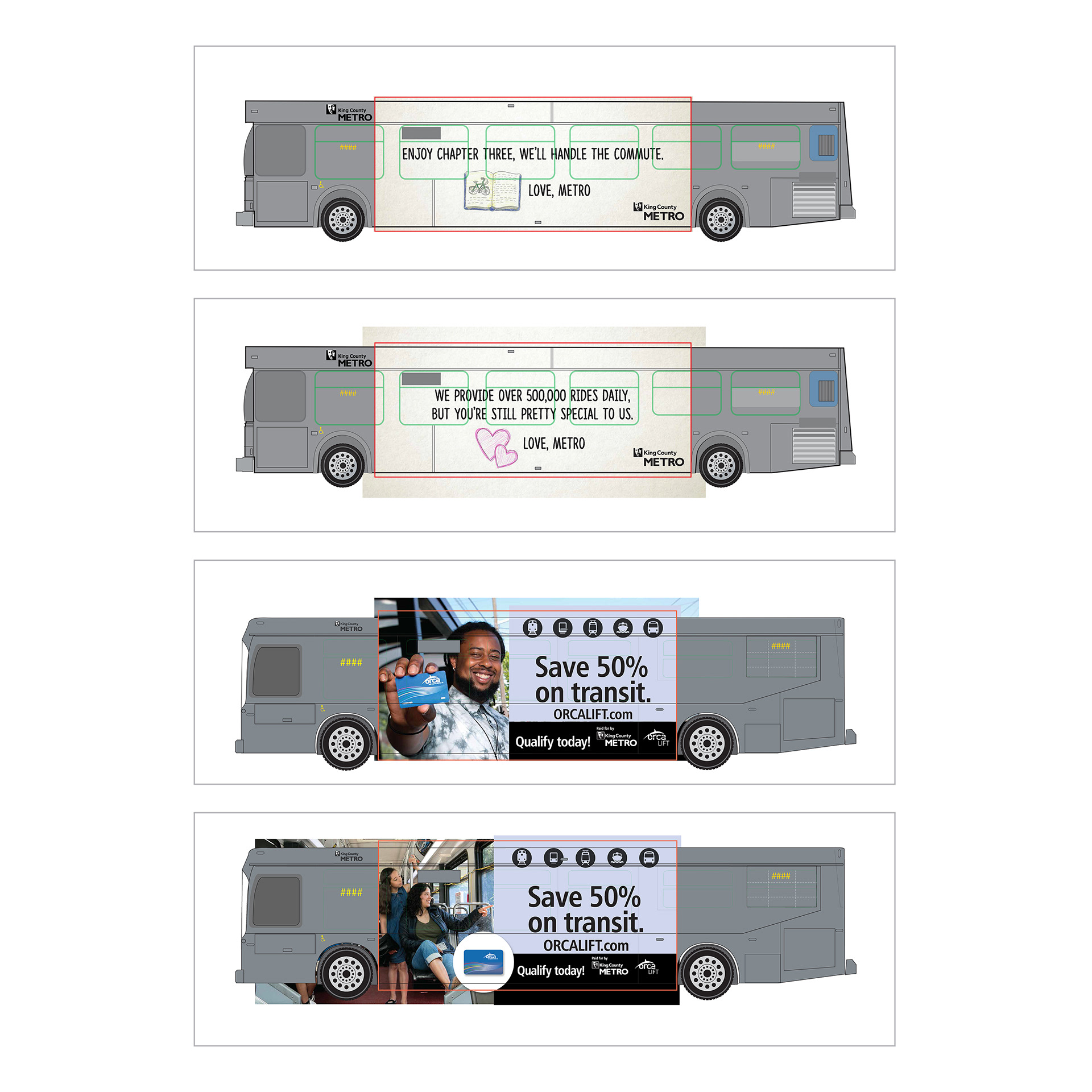 King County Metro - Bus Wrap Signage