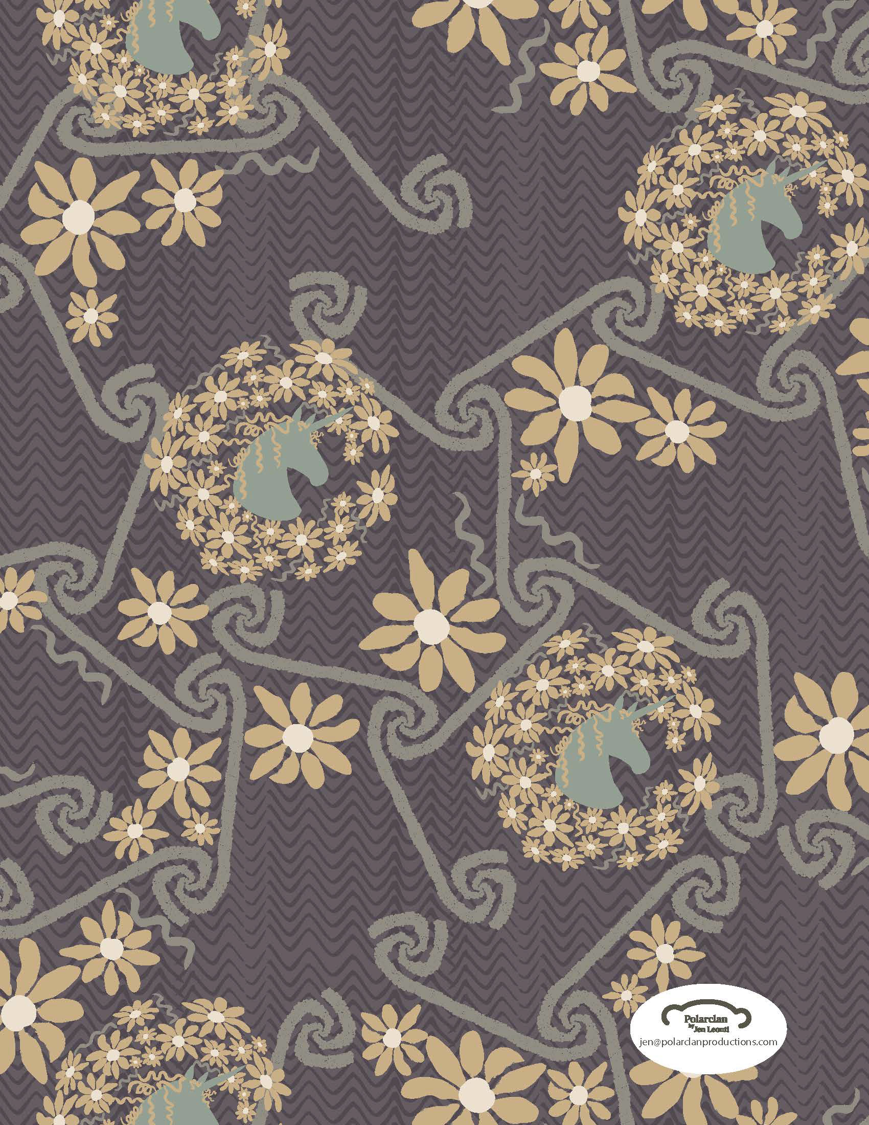 Unicorns in the Garden - Green Isles