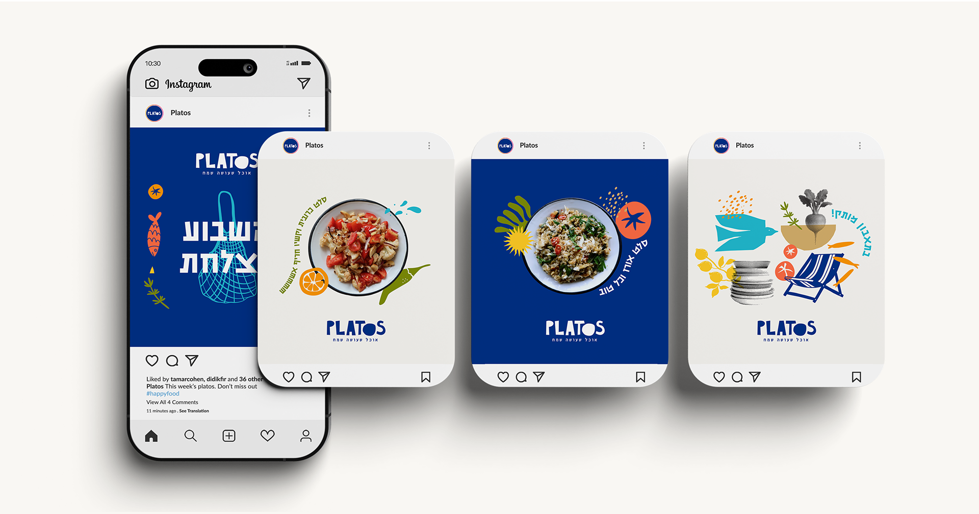 Platos menu for social