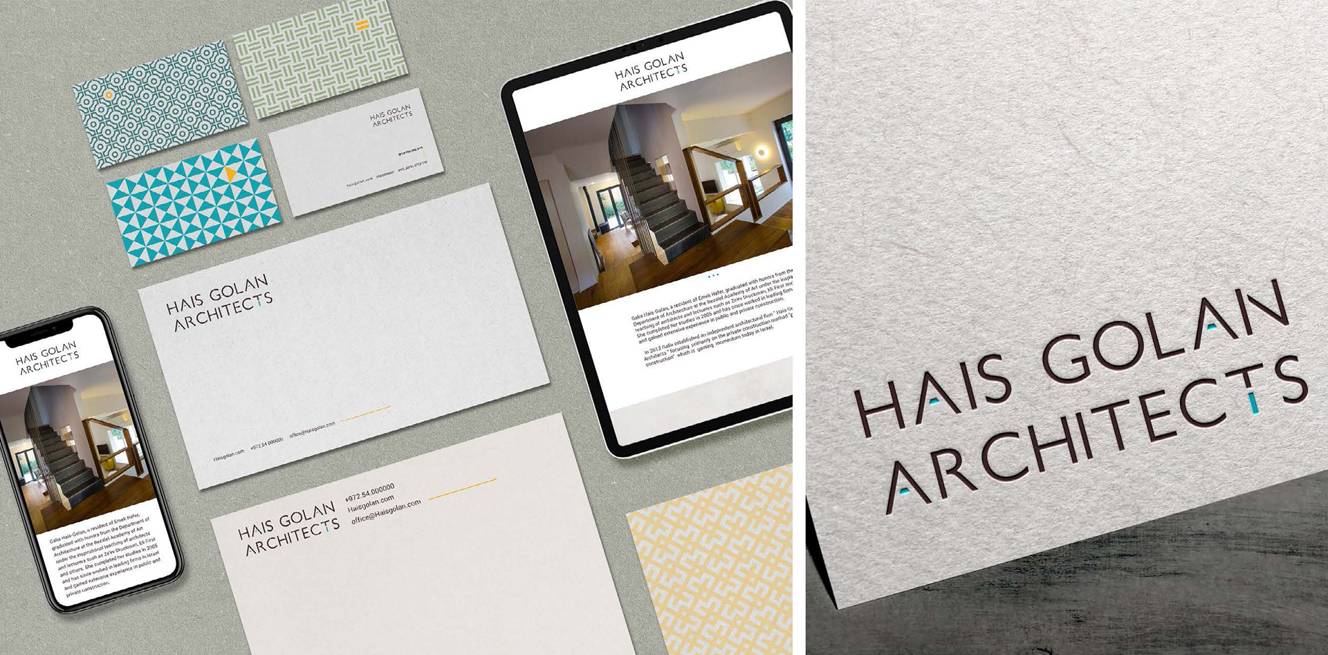 Hais Golan Architects stationery