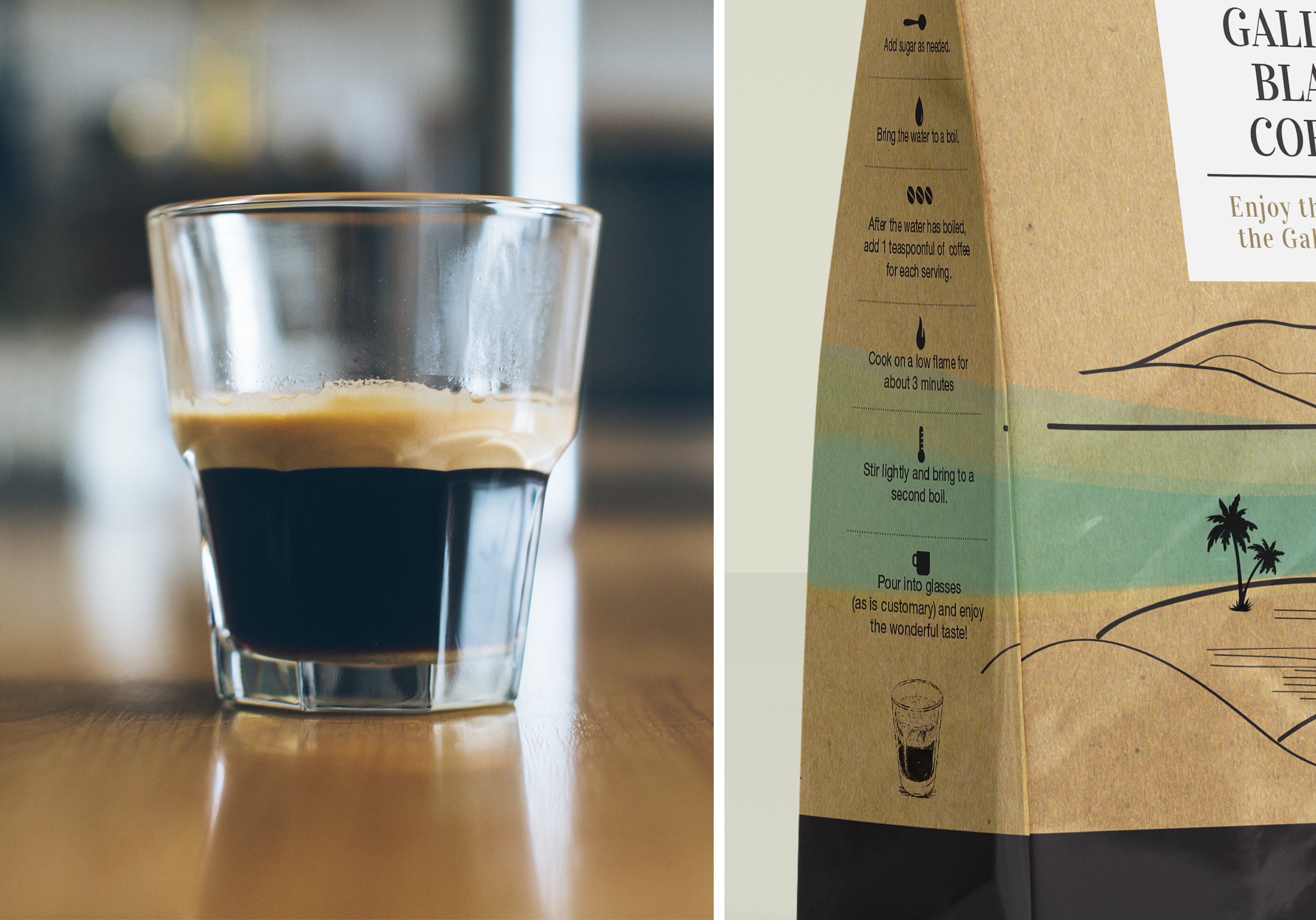 Galilee coffee package design