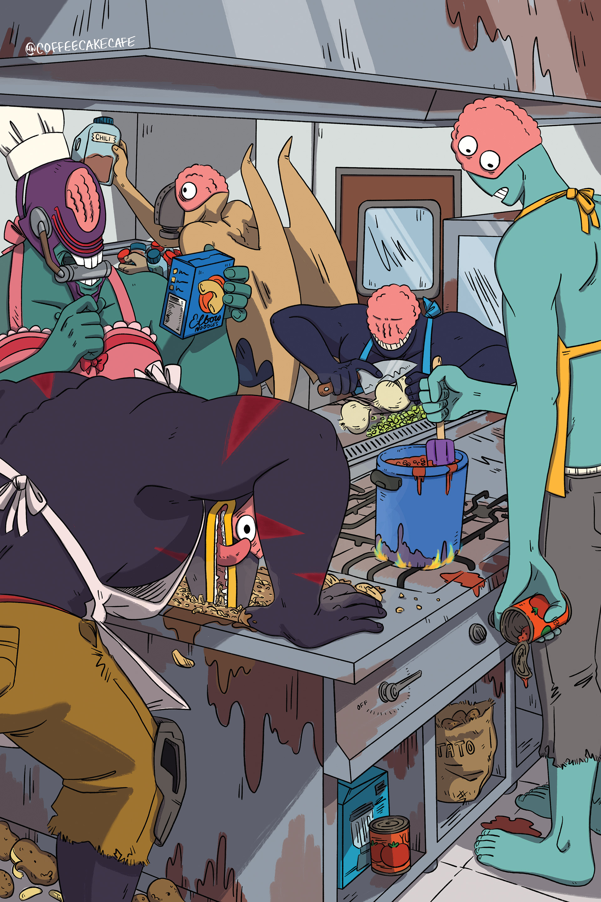 for an unpublished My Hero Academia cookbook zine - 2018