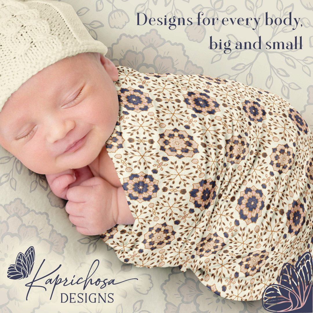 baby wear textile print designer-Kaprichosa Designs