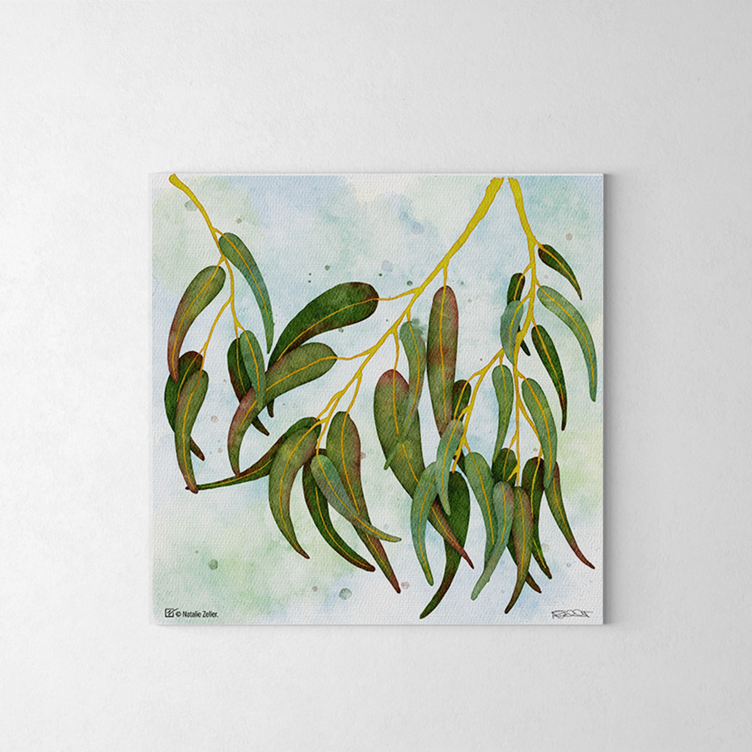 Watercolour Gum Leaves