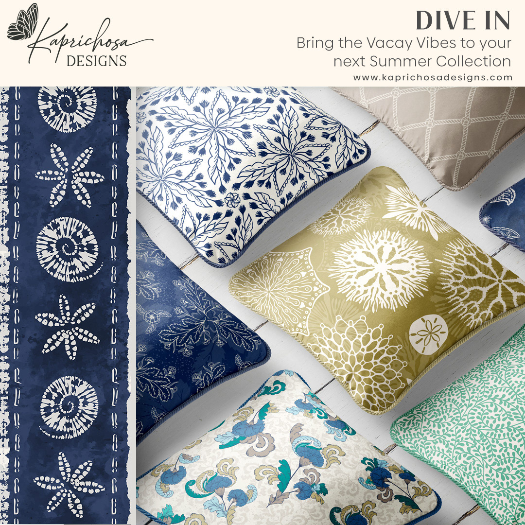homewares textile print designer-Kaprichosa Designs