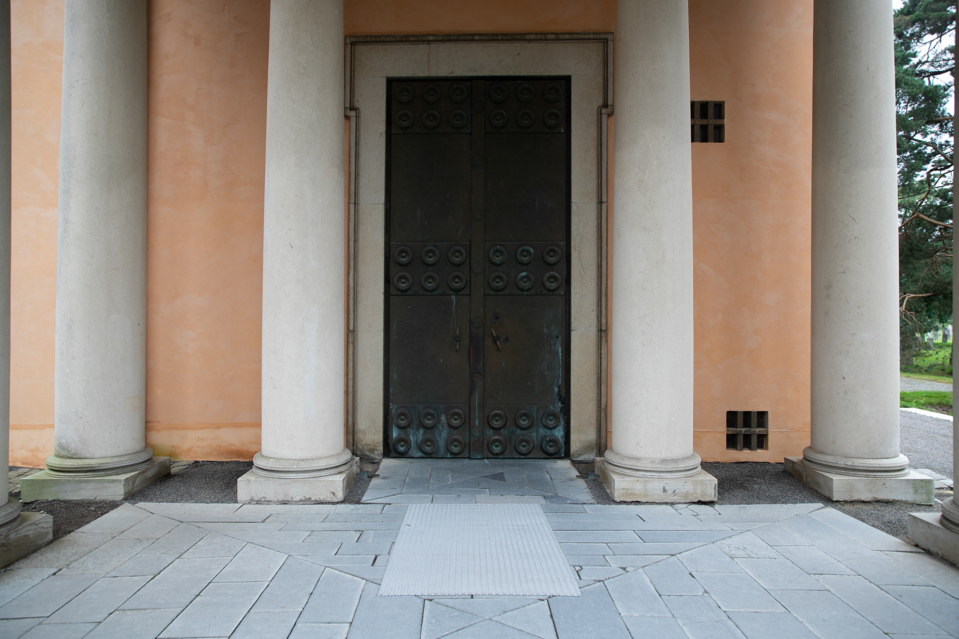 The Chapel of Resurrection, designed by Sigurd Lewerentz , completed in 1925.