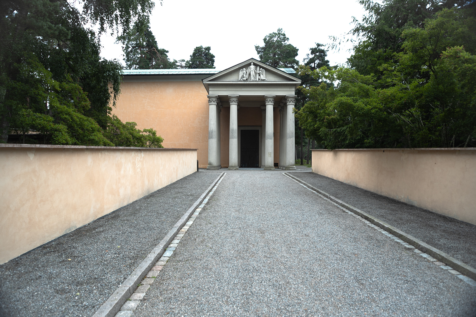 The Chapel of Resurrection, designed by Sigurd Lewerentz , completed in 1925.
