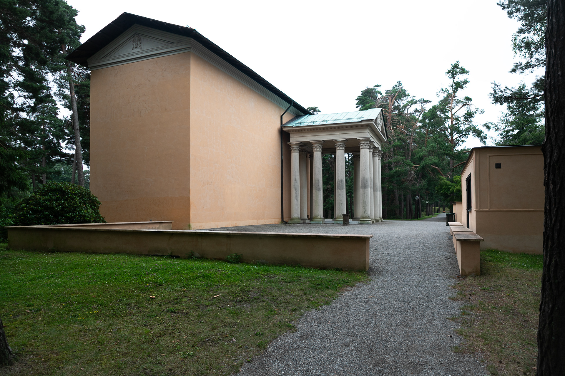 The Chapel of Resurrection, designed by Sigurd Lewerentz , completed in 1925.