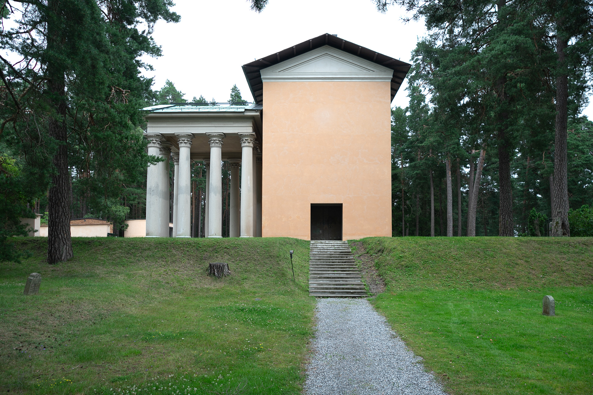 The Chapel of Resurrection, designed by Sigurd Lewerentz , completed in 1925.