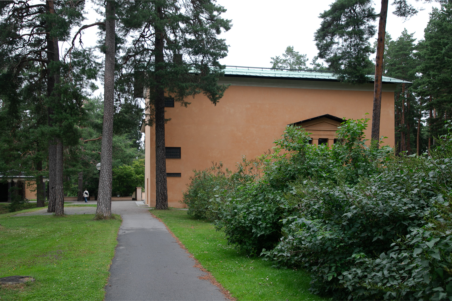 The Chapel of Resurrection, designed by Sigurd Lewerentz , completed in 1925.