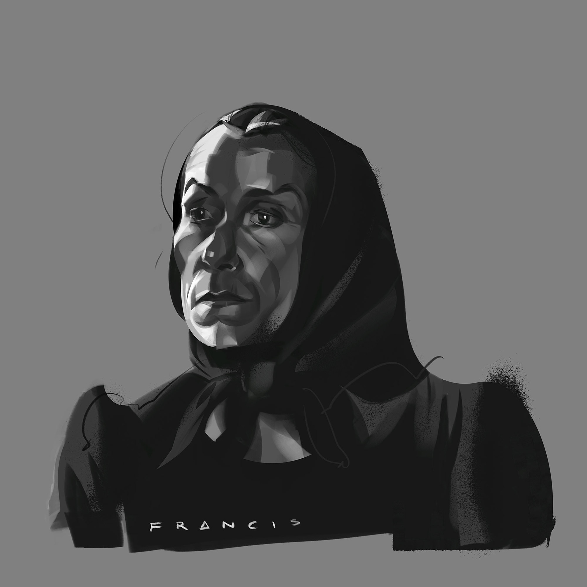 Frances McDormand – Editorial illustration and portrait drawing