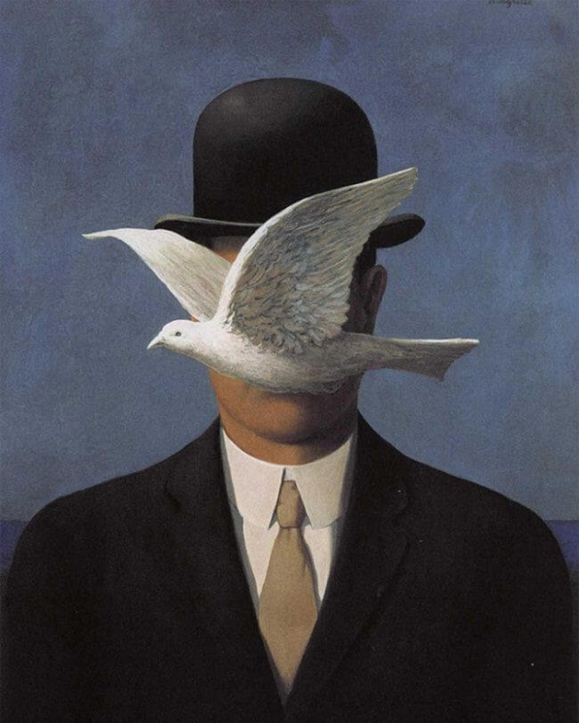 Man in a Bowler Hat by René Magritte