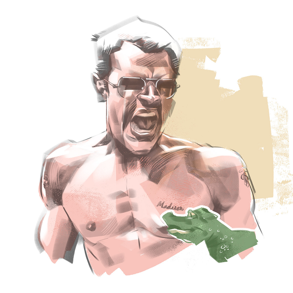 Johnny Knoxville – Editorial illustration and portrait drawing