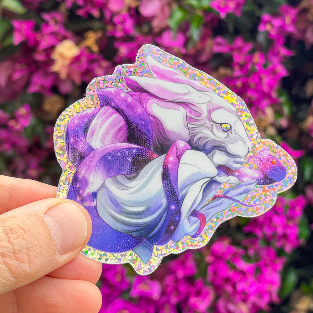 QN5 - Lucy Camp - Tricks Album Artwork Glitter Sticker