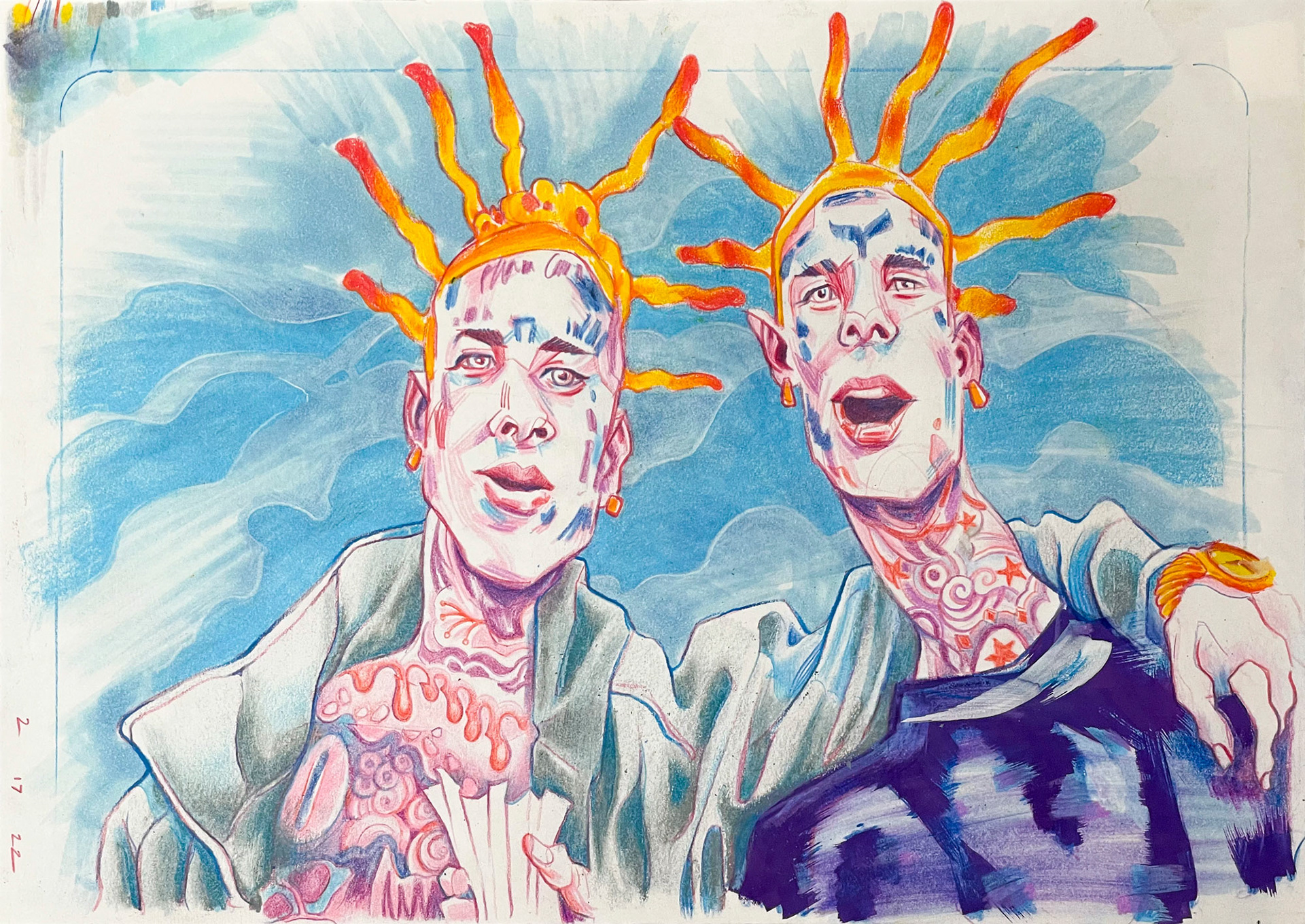 The Island Boys – Editorial illustration and portrait drawing