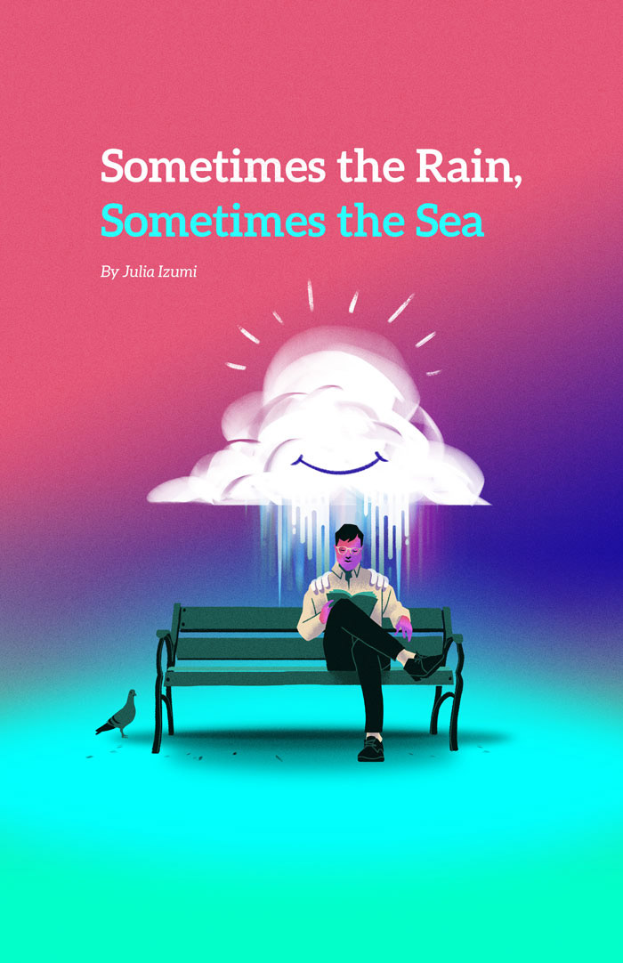 Theatre poster artwork for Sometimes the Rain, Sometimes the Sea