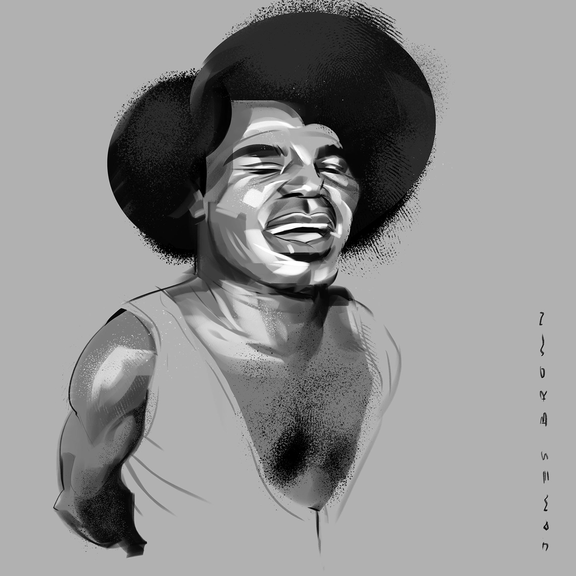 James Brown – Editorial illustration and portrait drawing
