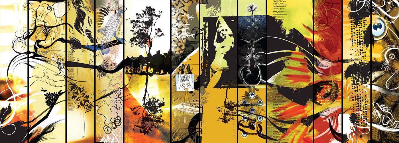 Exquisite Corpse collaborative art series (Round 1)