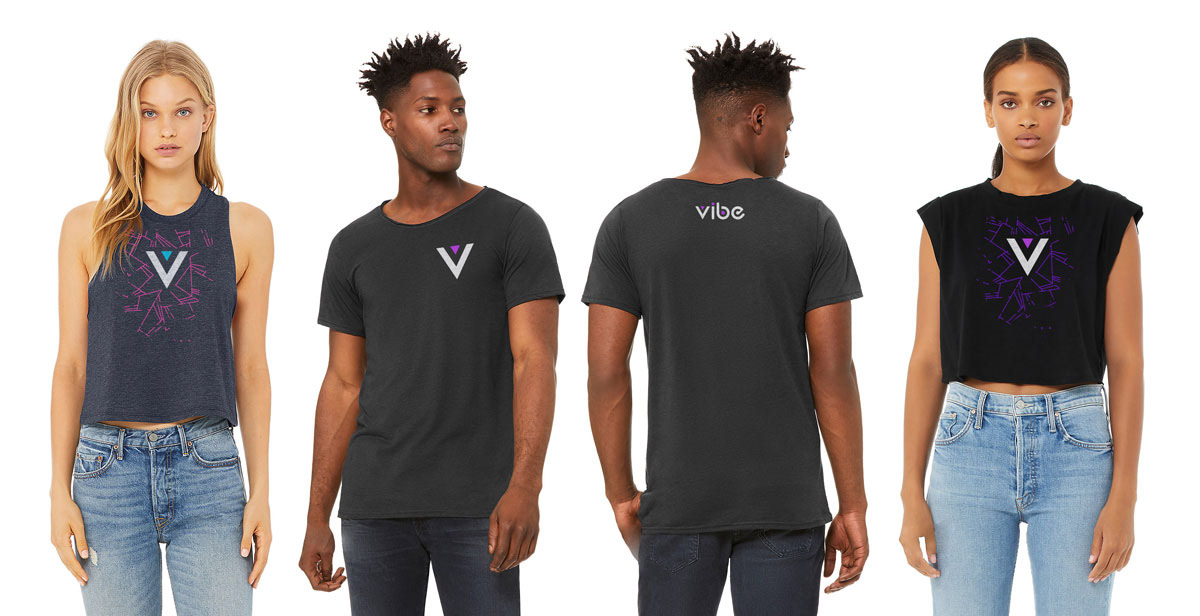 Logo design and apparel design for Vibe Health Lounge