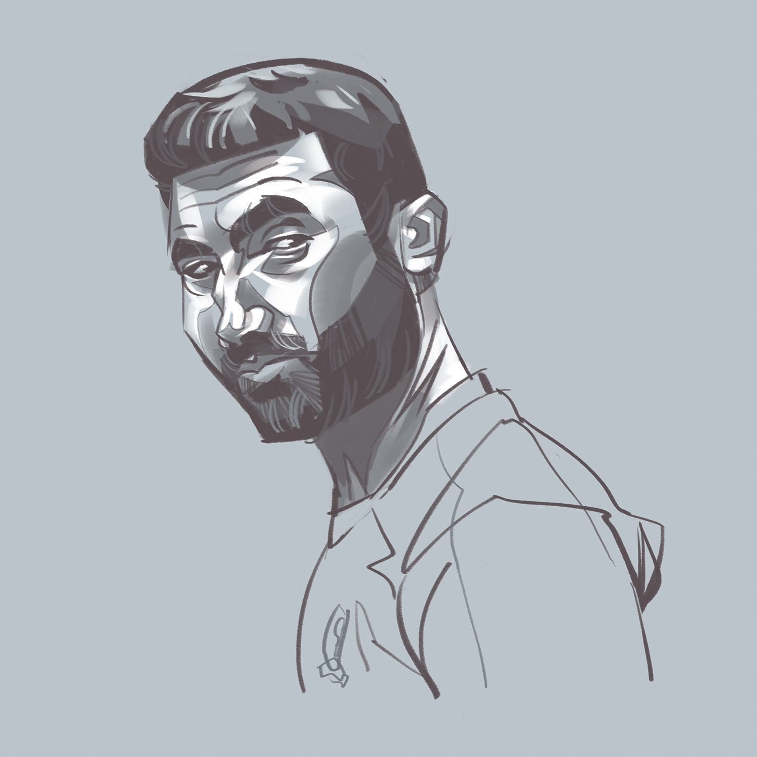 Brett Goldstein – Editorial illustration and portrait drawing