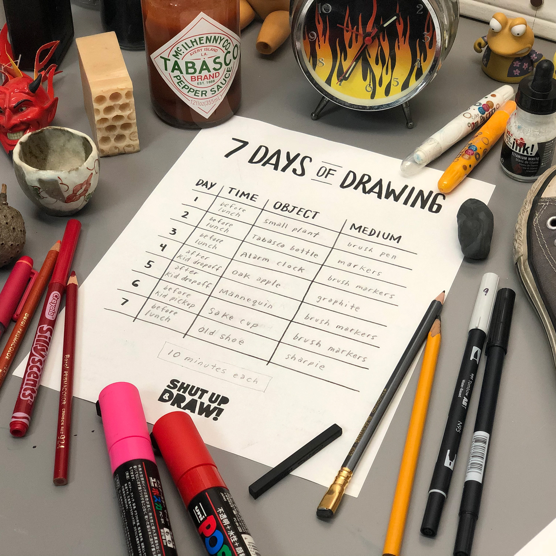 7 Days of Drawing – Free Workbook