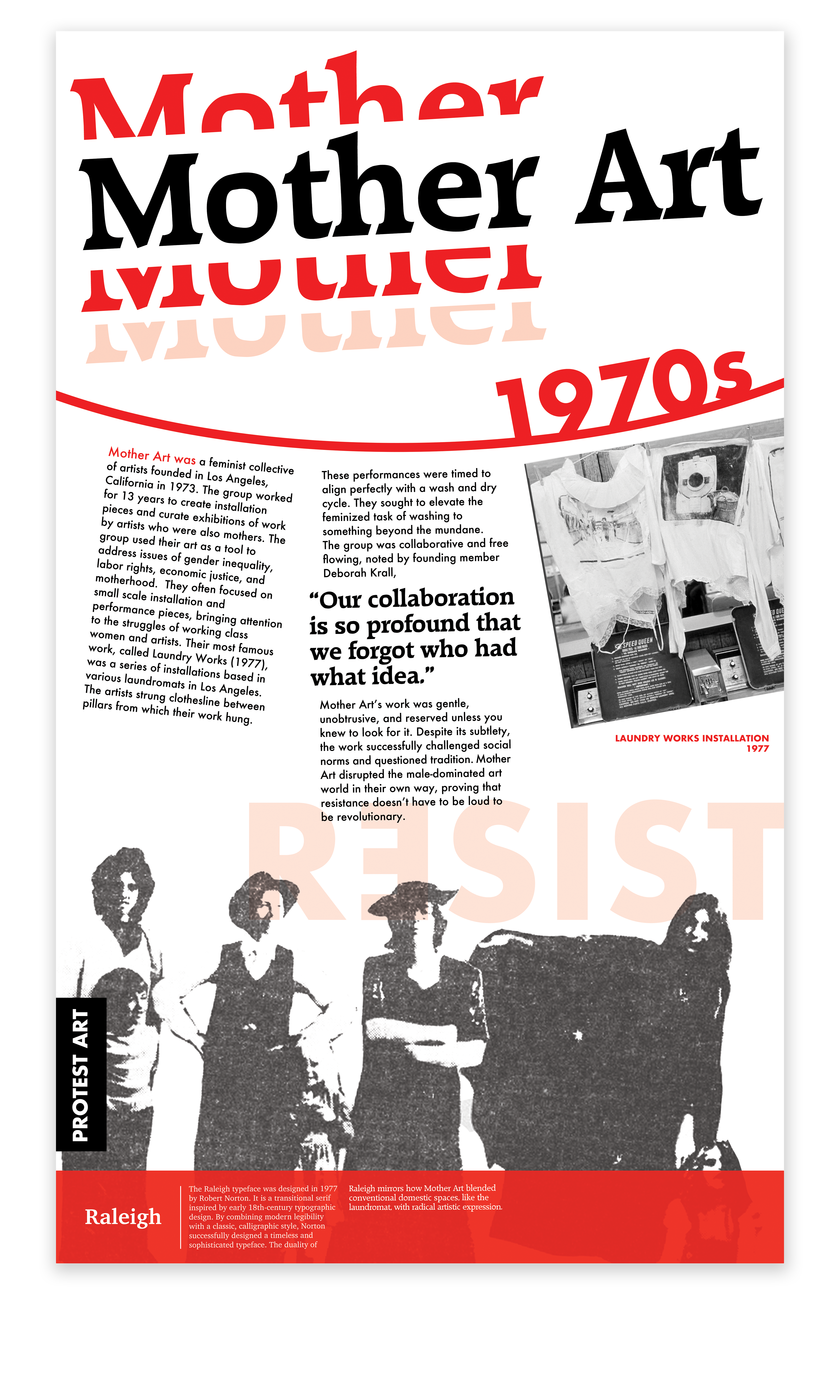 Feminist Protest Art Poster Series | Mother Art (1) | 13"x22"