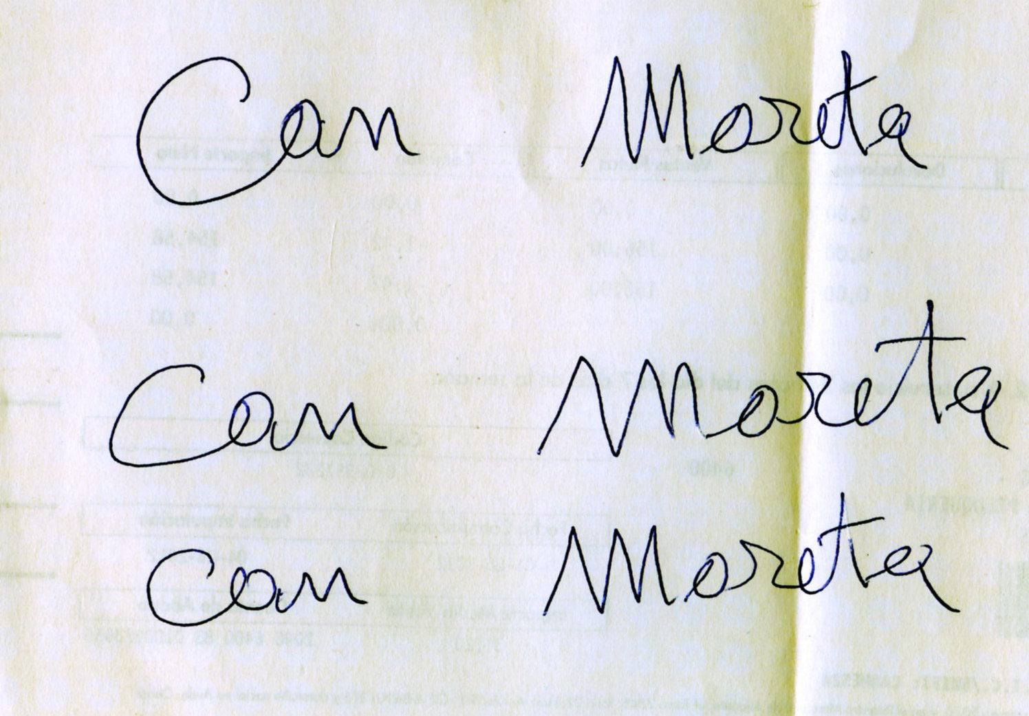 Firma original del propietari fundador, en que es basa la cal·ligrafia