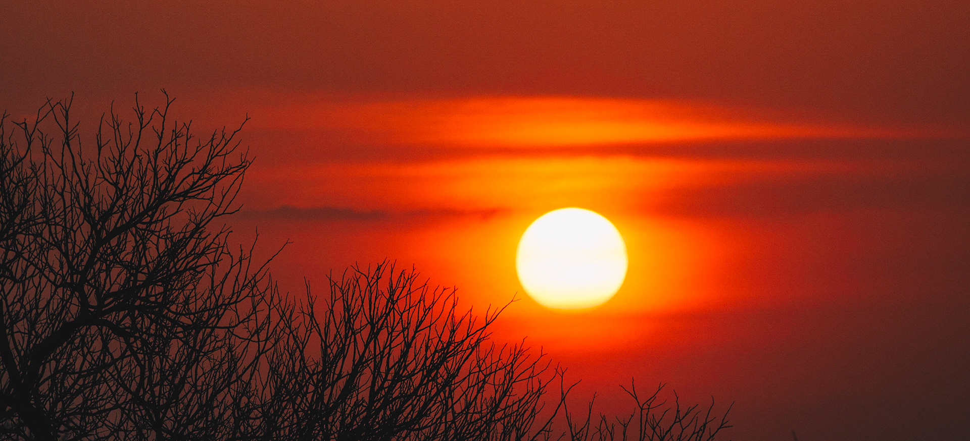 Photograph of the sun setting in the north of South Africa