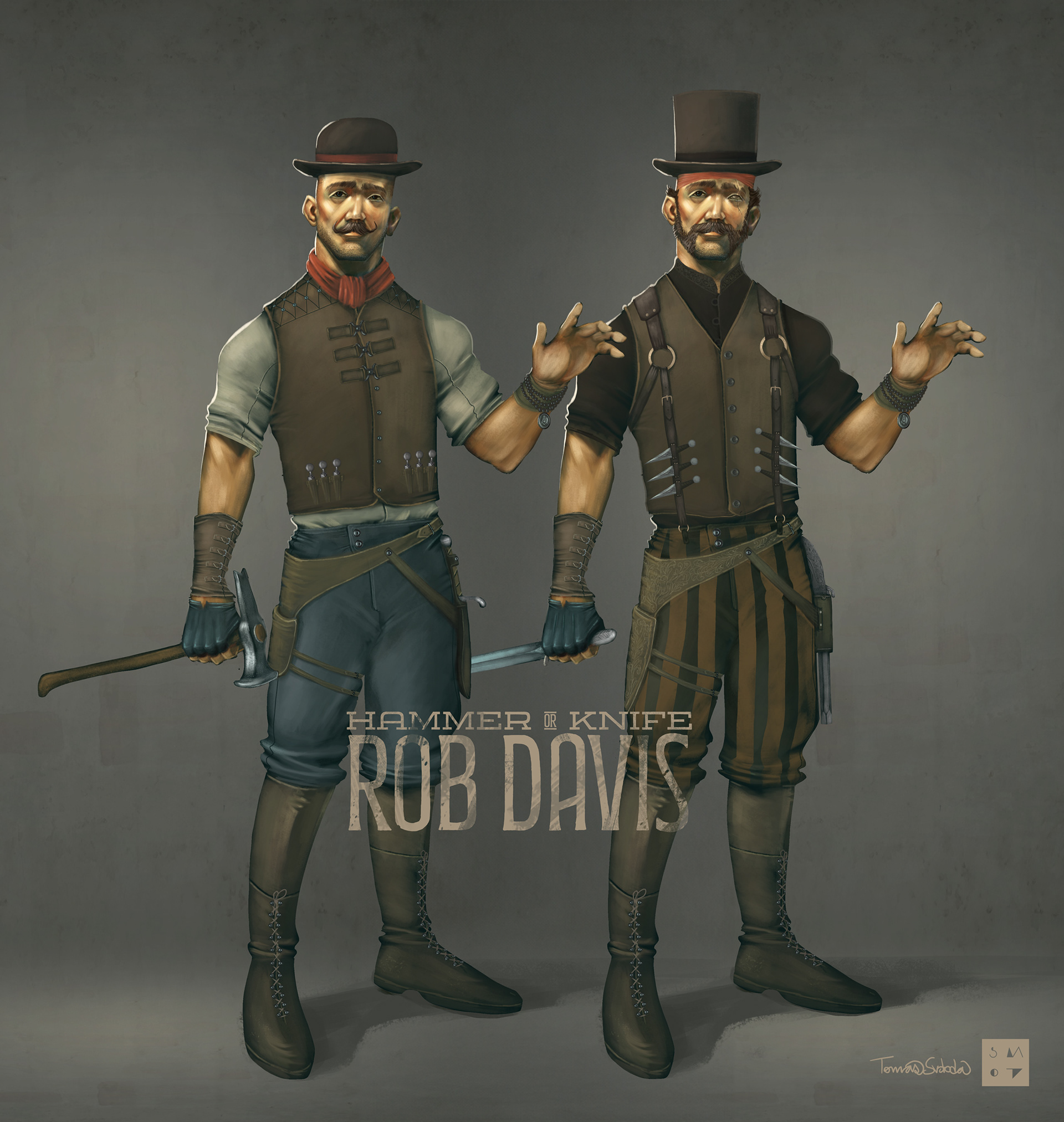 Návrh postavy Roba Davise / Rob Davis character design