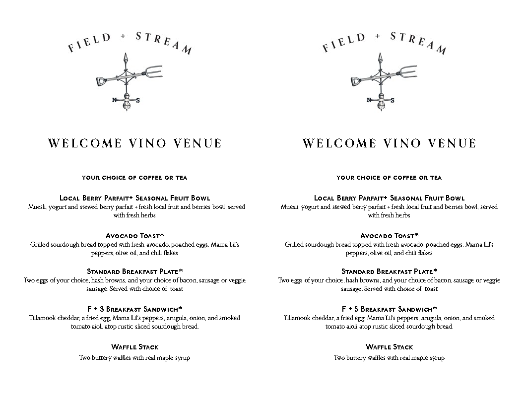 Special Service Menu