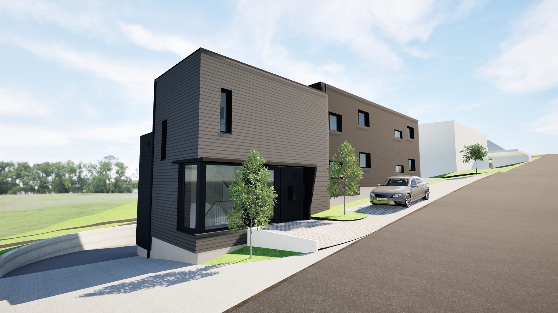 Ansicht Felsenstrasse (Nord)