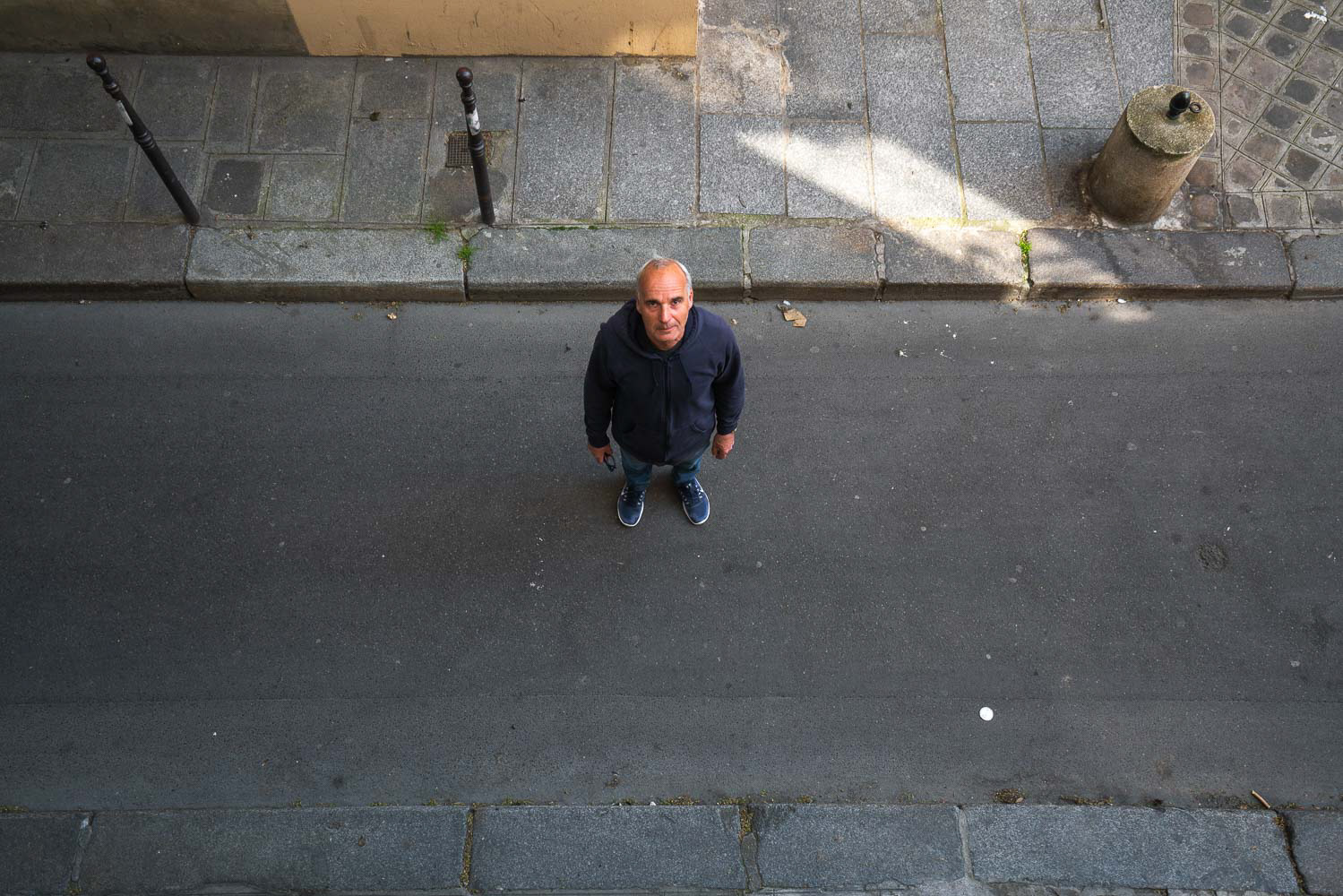 Other worker I managed to talk to. He took off his mask just before the photo