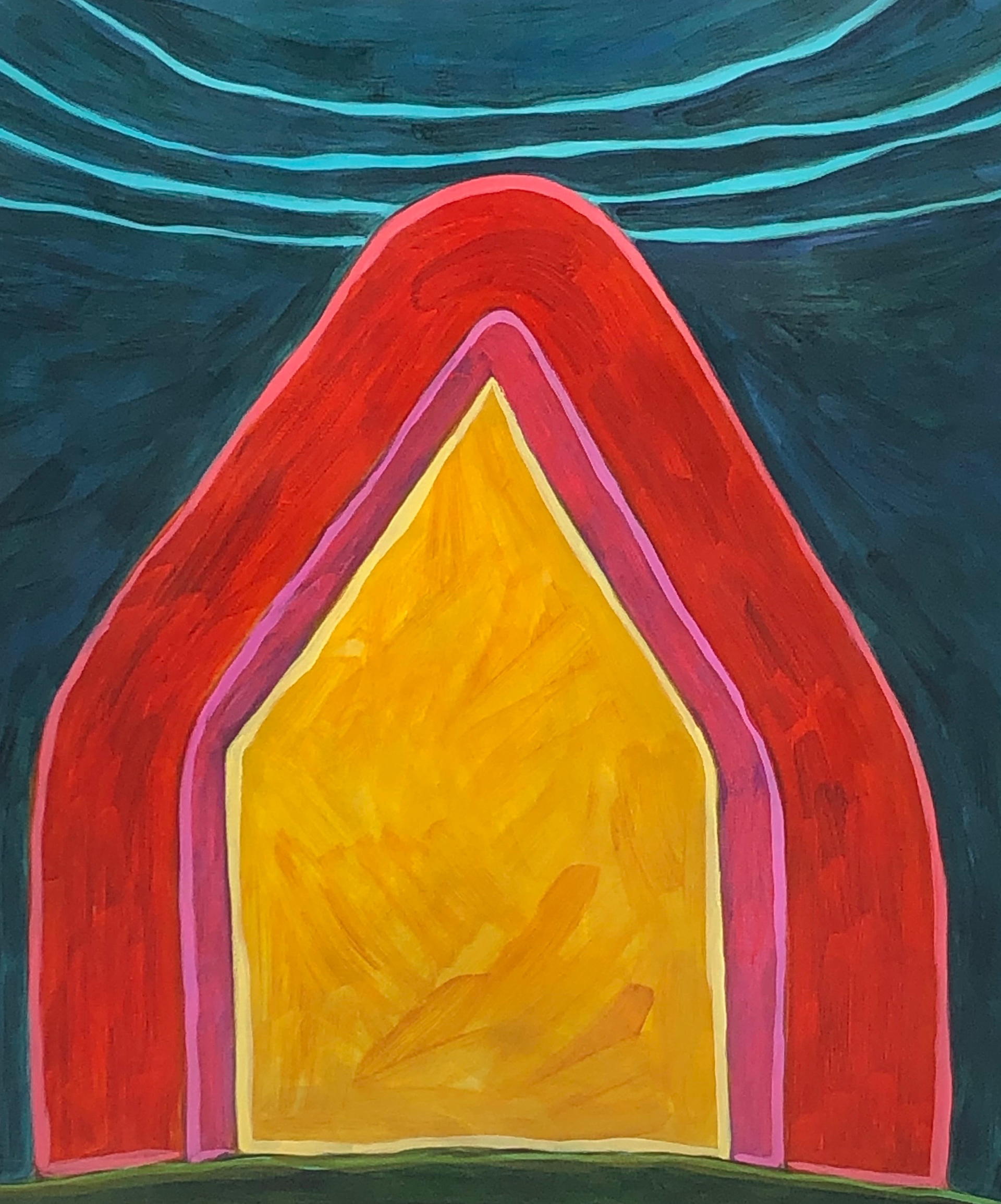 Moonless Nights, 2004, 20.25" x 23.5" - $400