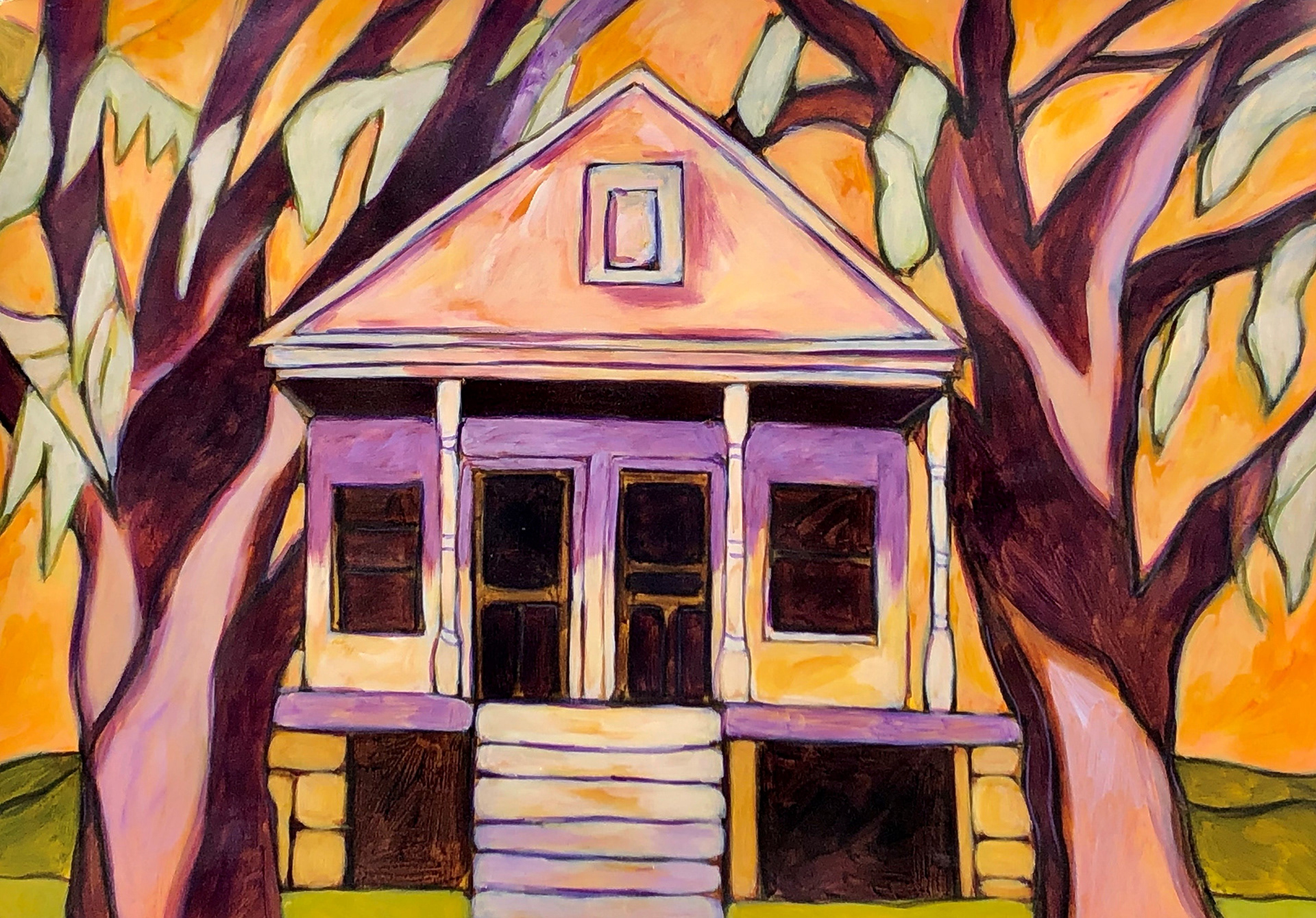 By Mammoth Oaks, 2002, 40" x 28" - $600