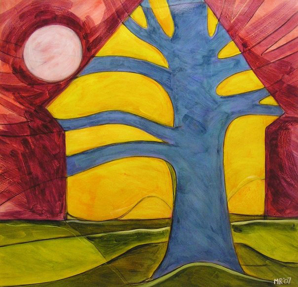House and Moon, 2007 - SOLD